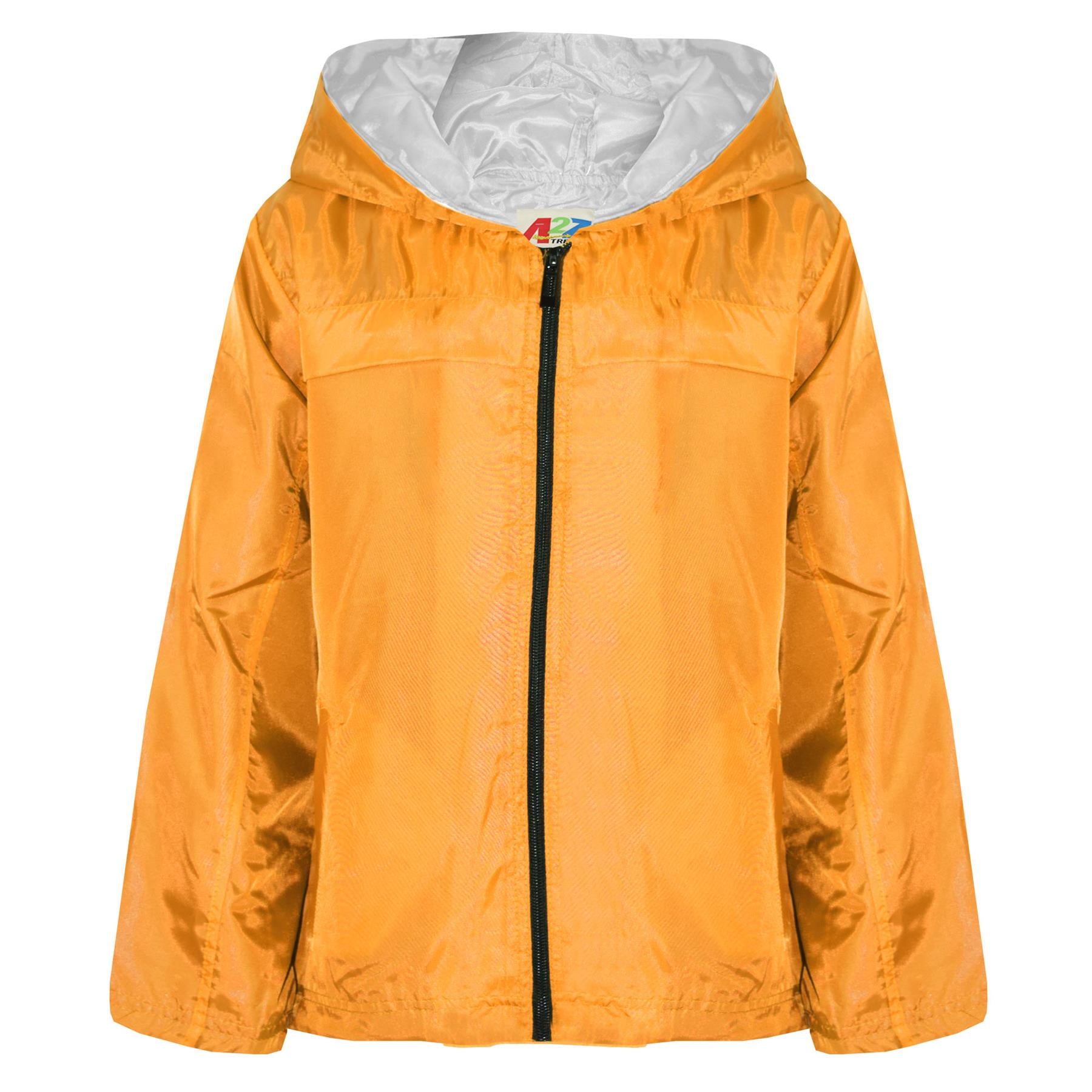 Girls Boys Raincoats Jackets Kids Waterproof Hooded Cagoule Age 5-13 Years