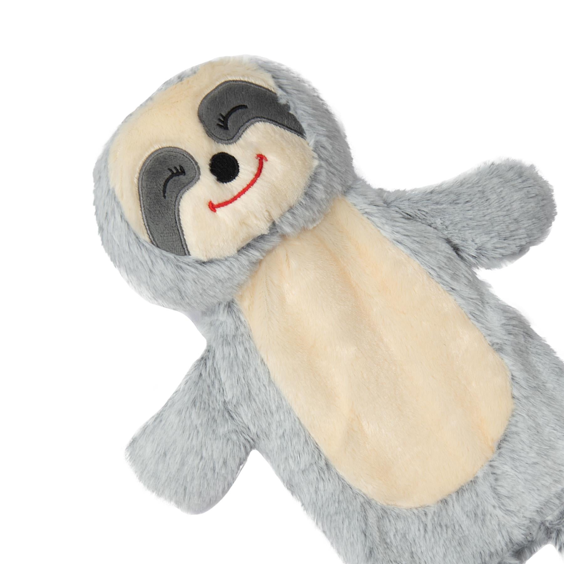 A2Z Hot Water Bottles 3D Animal Sloth 750ML Soft Plush Fleece Cover Heat Therapy