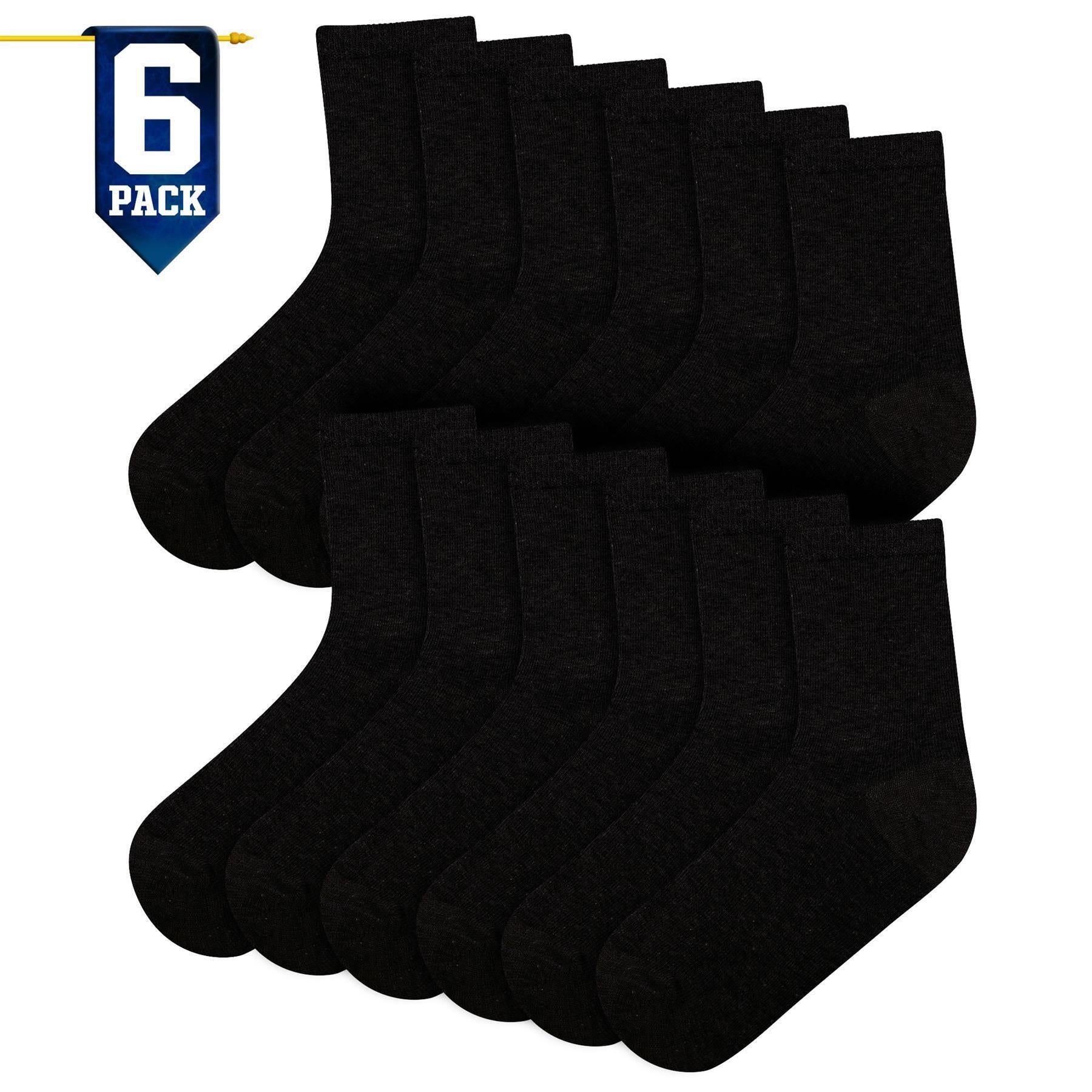 Mens Cotton Rich Plain Socks Pack Of 6 Luxurious Breathable Soft Socks For Mens