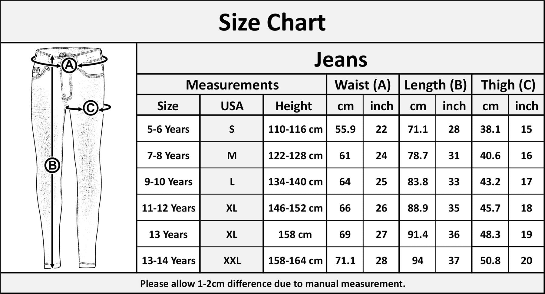 Kids Girls Relaxed Straight Fit Boot Cut Jeans For Teens Dark Blue Stretch Jeans