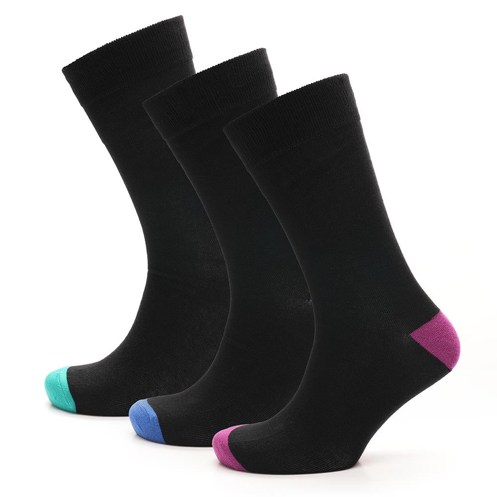 Mens 3 Pack Heel & Toe Design and Novelty Striped Spotty Football & Car Print