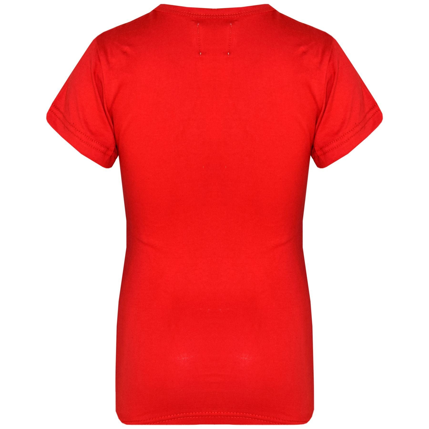 Girls 100% Cotton Plain School T Shirt