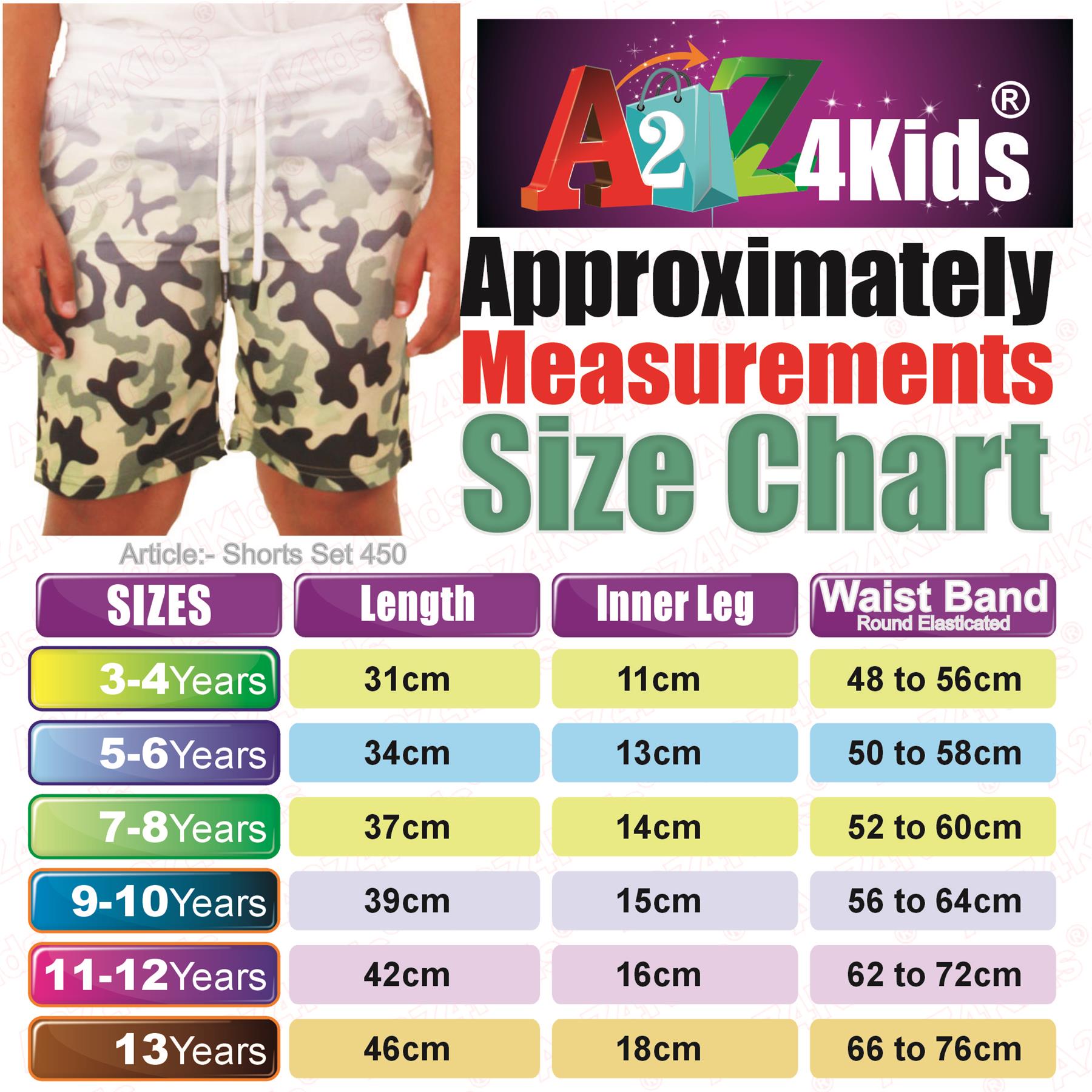 Kids Boys Gradient Colour Shorts Two Tone Fade New Summer Fashion Age 5-13 Years