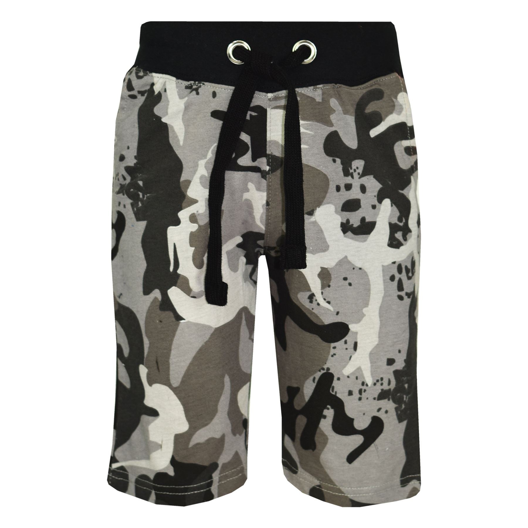 Kids Shorts Girls Boys Camouflage PE Shorts Knee Length Half Pant 5-13 Years