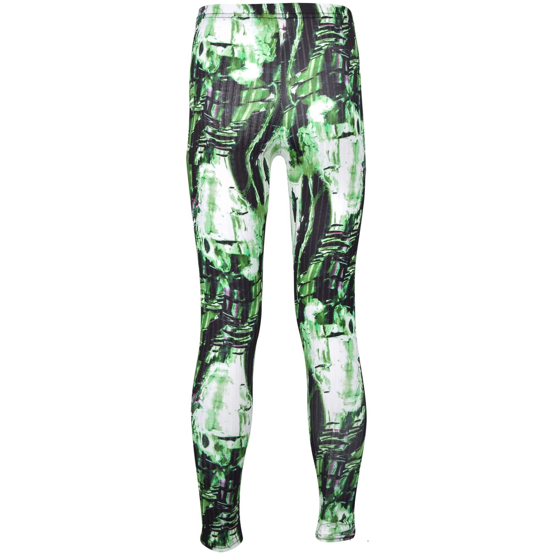 Kids Girls Legging Tie Dye Printed Summer Trendy Fashion Stretchy Dance Bottoms