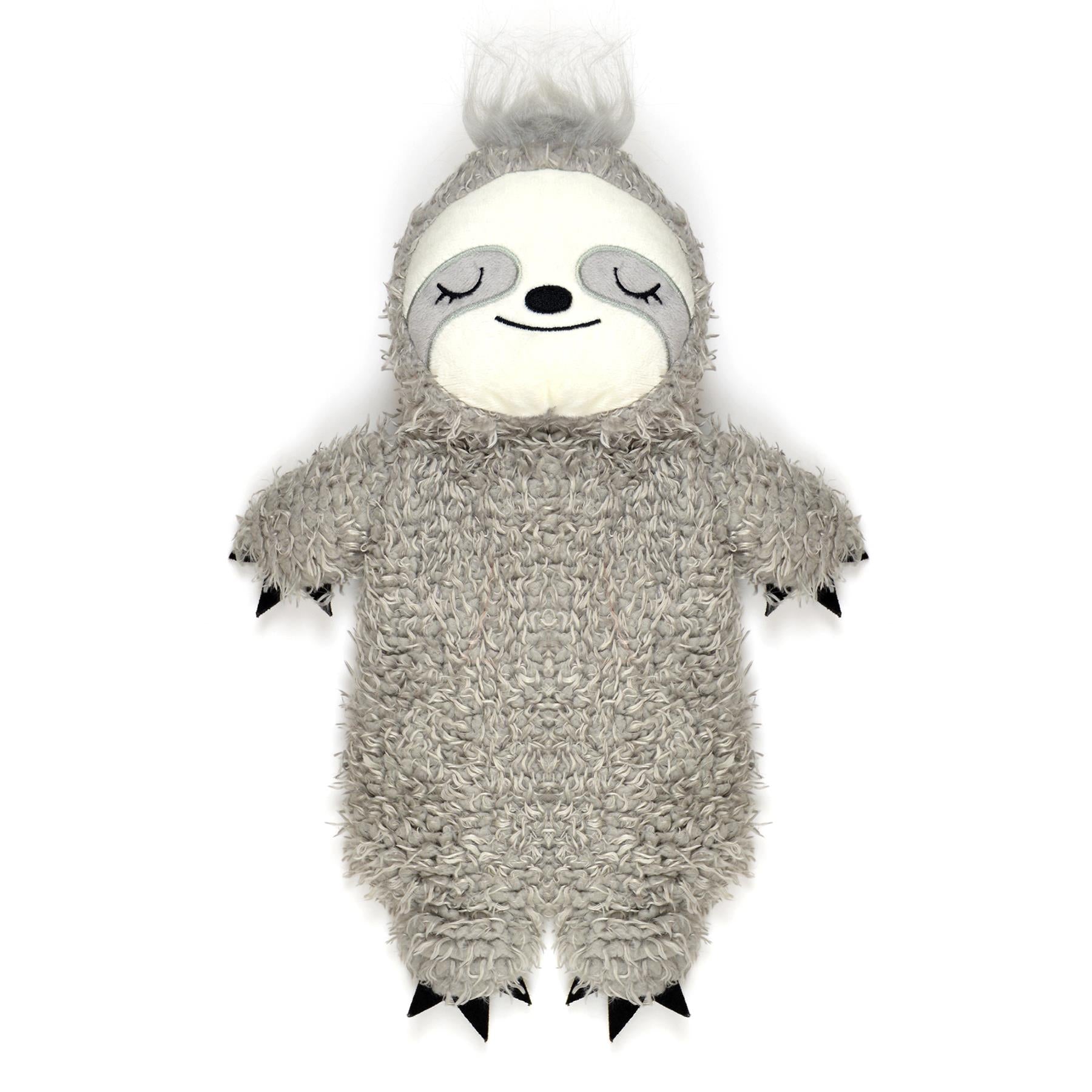 A2Z Hot Water Bottles 3D Animal Sloth 750ML Cosy Plush Fleece Cover Heat Therapy