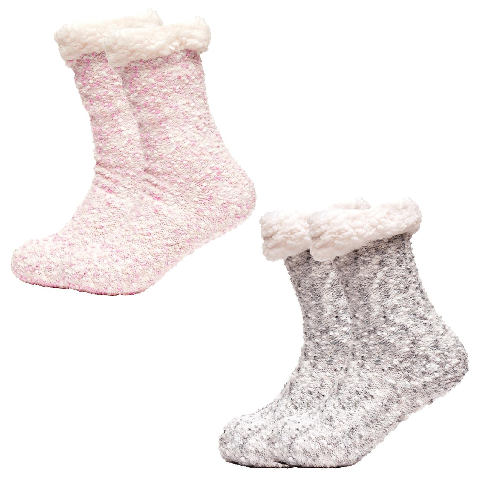 A2Z Ladies Socks Fairisle Slipper Durable Comfortable Winter Warm Cozy Socks