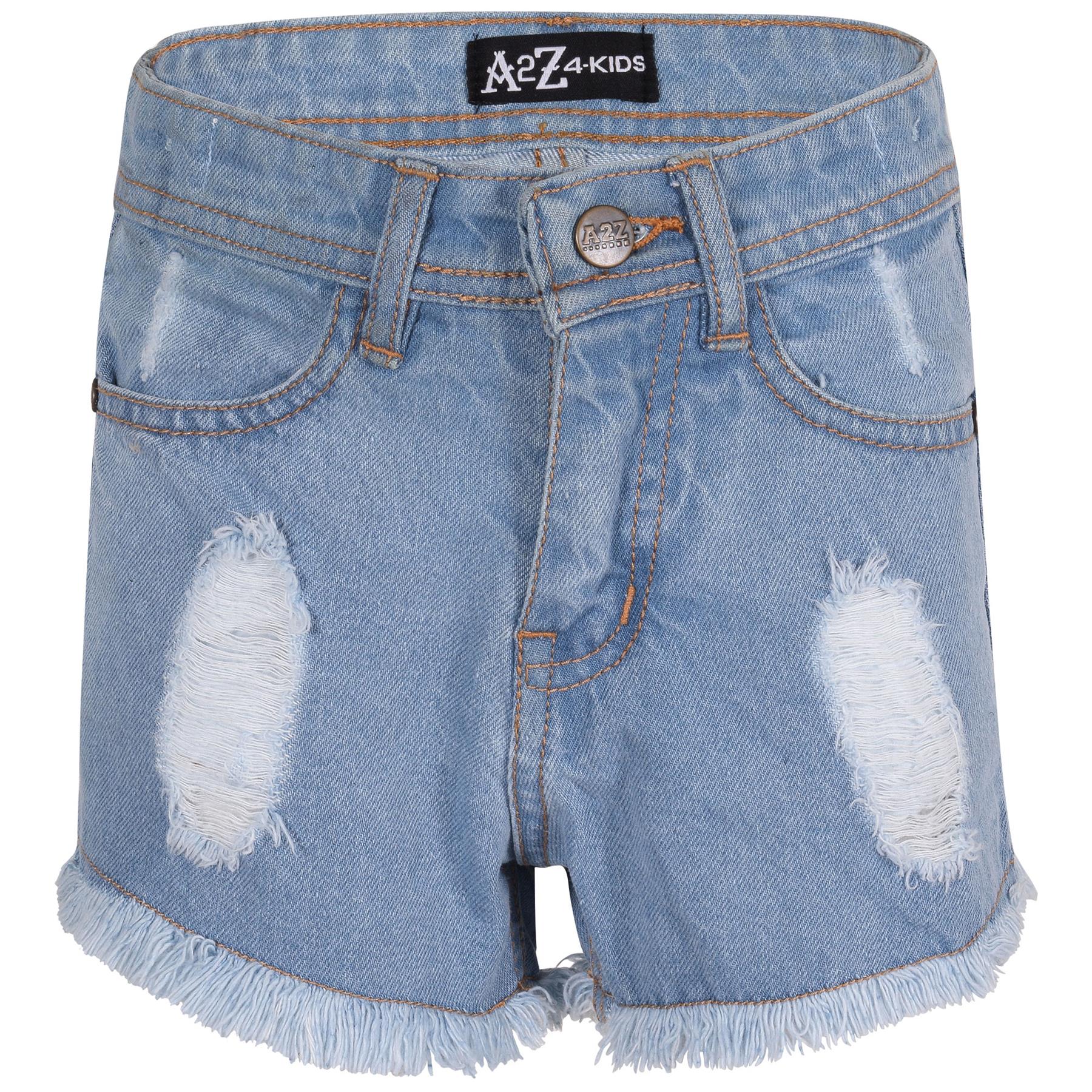 Kids Girls Shorts Ripped Jeans Hot Pants Summer Denim Short