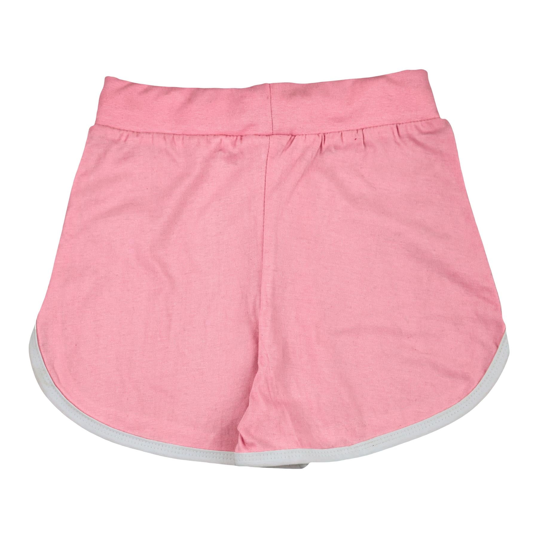 Kids Girls Shorts 100% Cotton Dance Gym Sports Baby Pink Summer Hot Short Pants