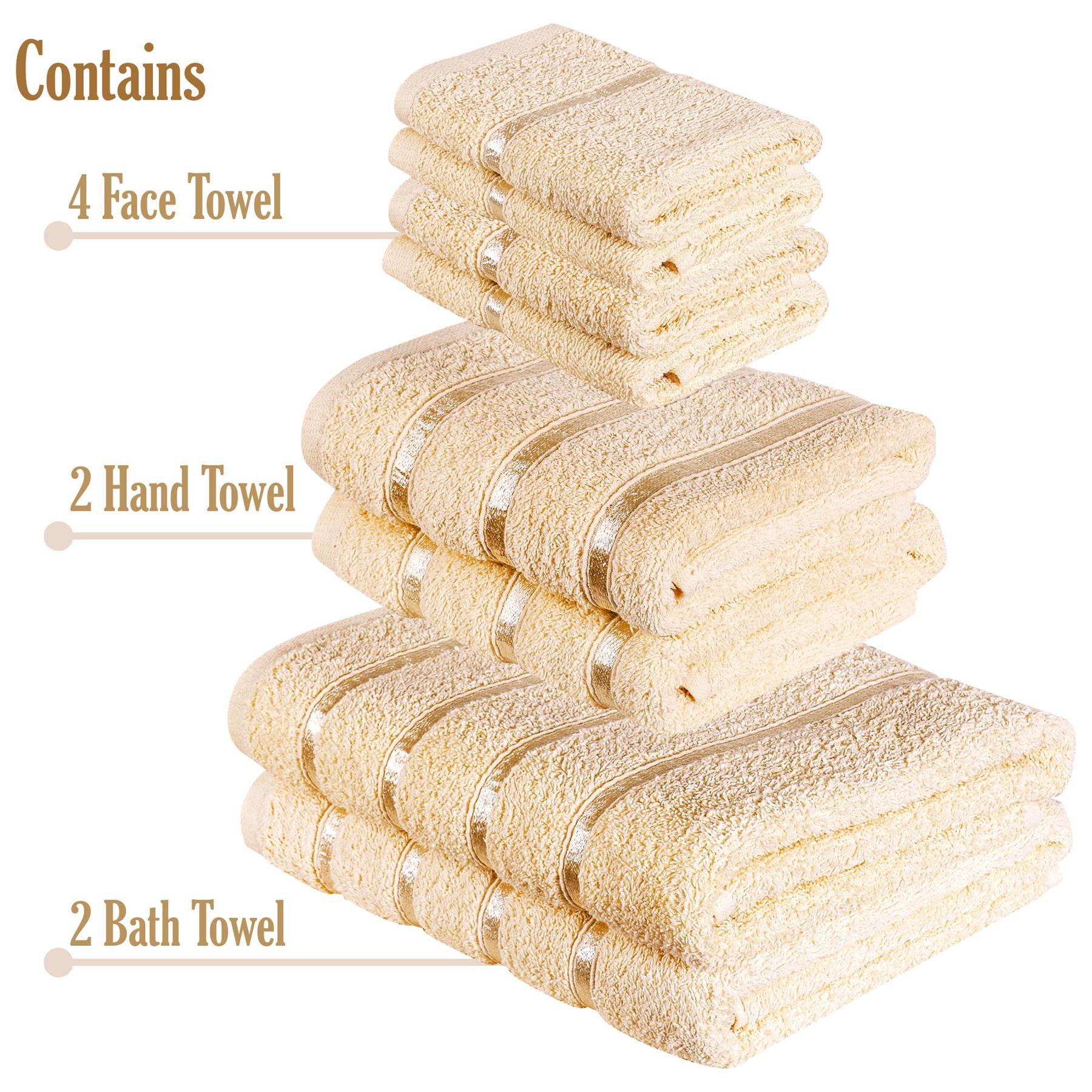 8 Piece Soft & Absorbent Towel Bale Set