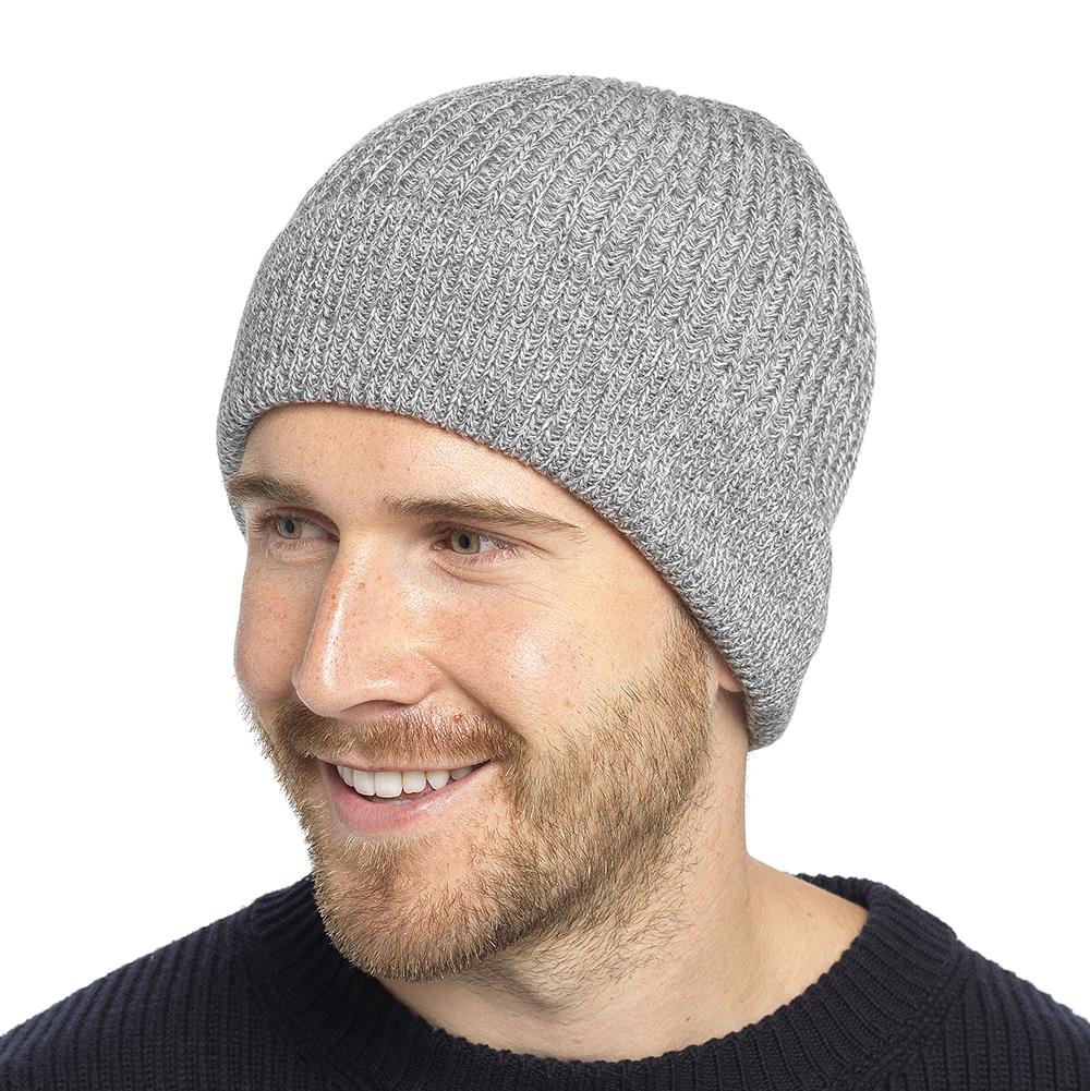 A2Z Mens Hat 2 Pack Ribbed Knit Beanie Soft Feel Stretchy Winter Warm Cozy Cap