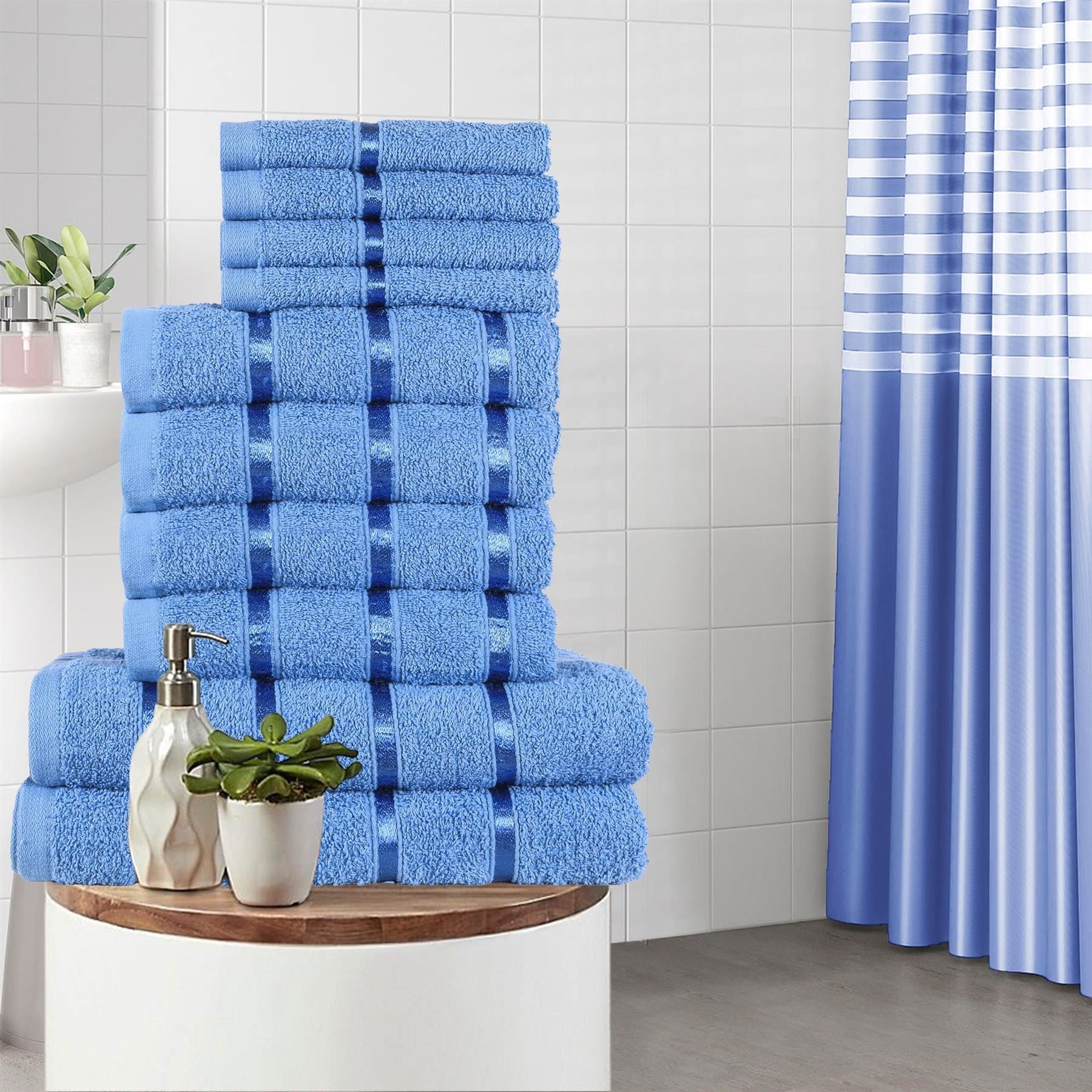 A2Z Luxurious 10 Piece Towel Bath Towel Soft and Absorbent Hand Towel Face Towel