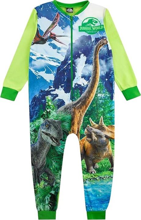 Kids Boys Camo Tyrannosaurus Rex Jurassic World Super Soft A2Z Onesie One Piece