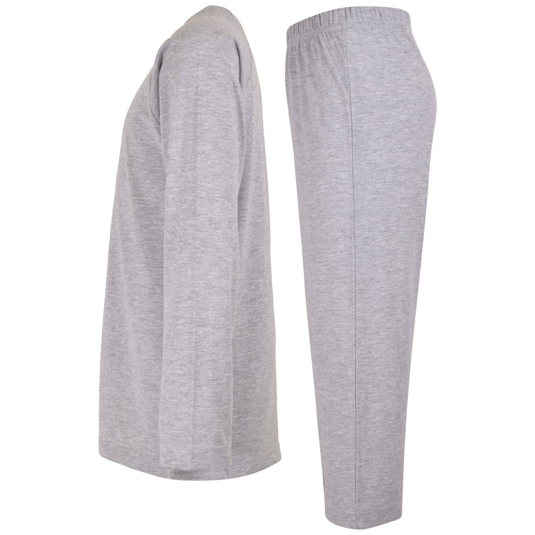A2Z 4 Kids Girls Boys Raglan Sleeves Plain Pyjamas 2 Piece Comfort Sleepwear Set