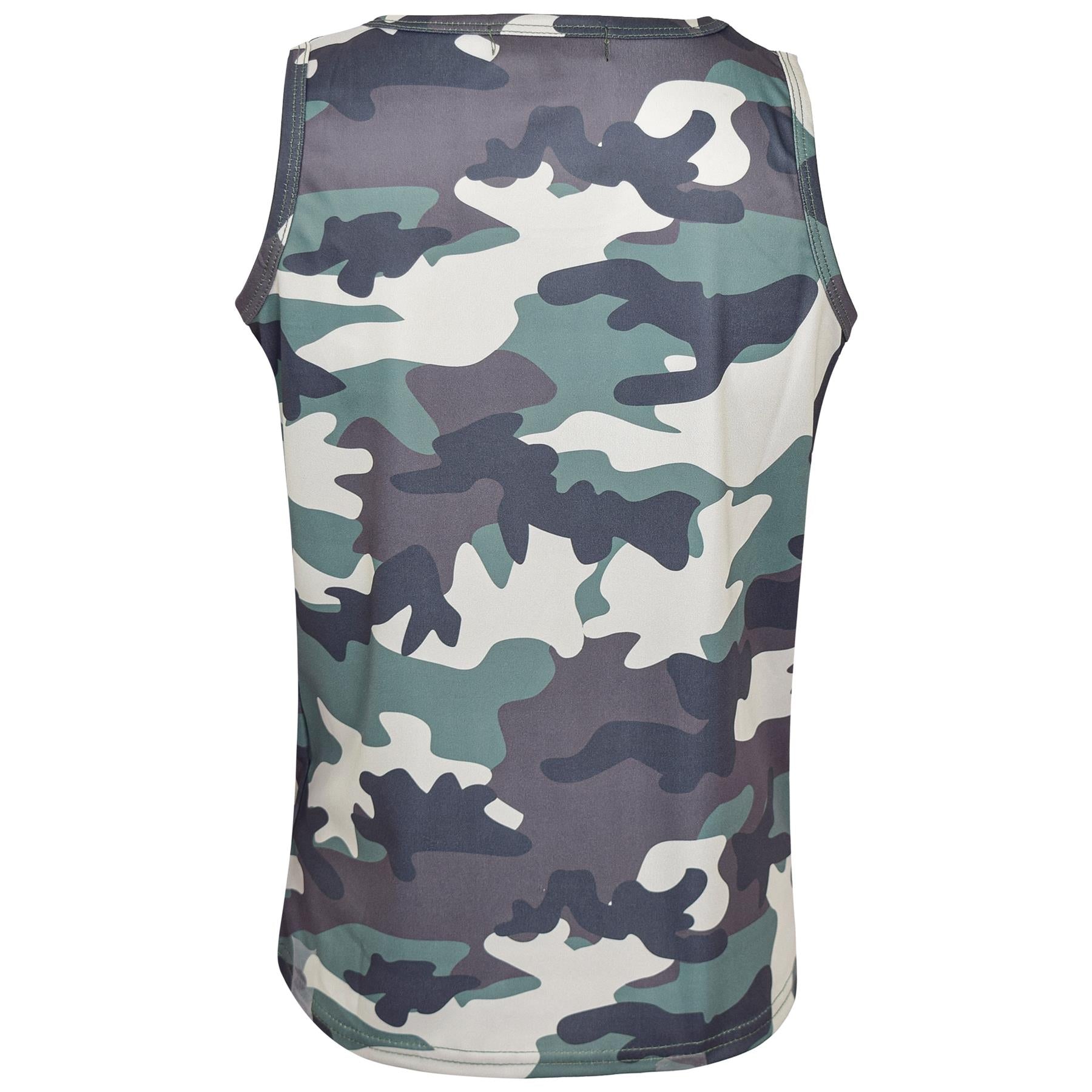 Kids Boys Camouflage Sports Vest Athletic Soft Feel Summer Tank Sleeveless Top