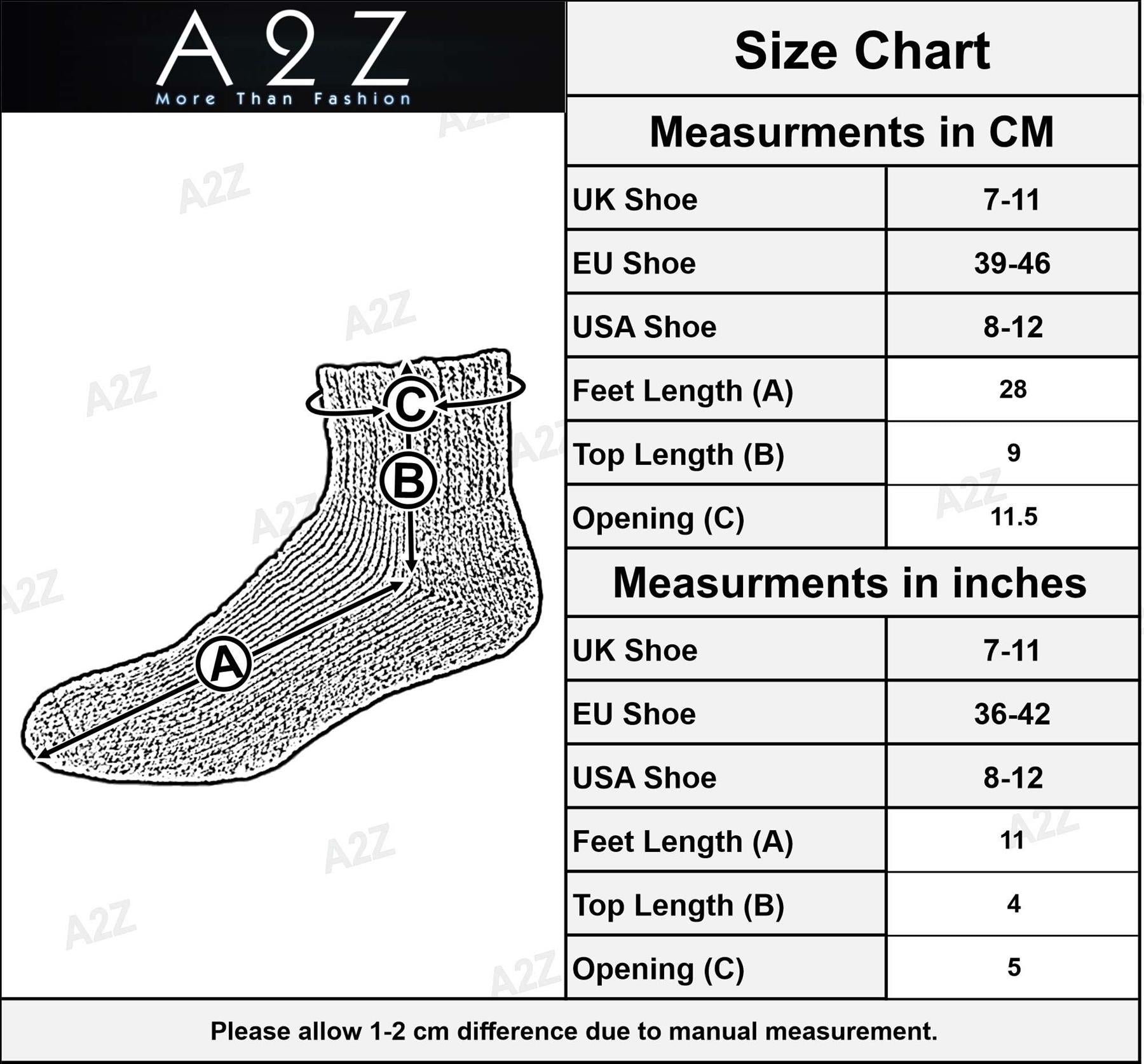 A2Z Mens 2 Pack Slipper Grip Sock Non Slip Comfortable For Daily Wear Cosy Socks