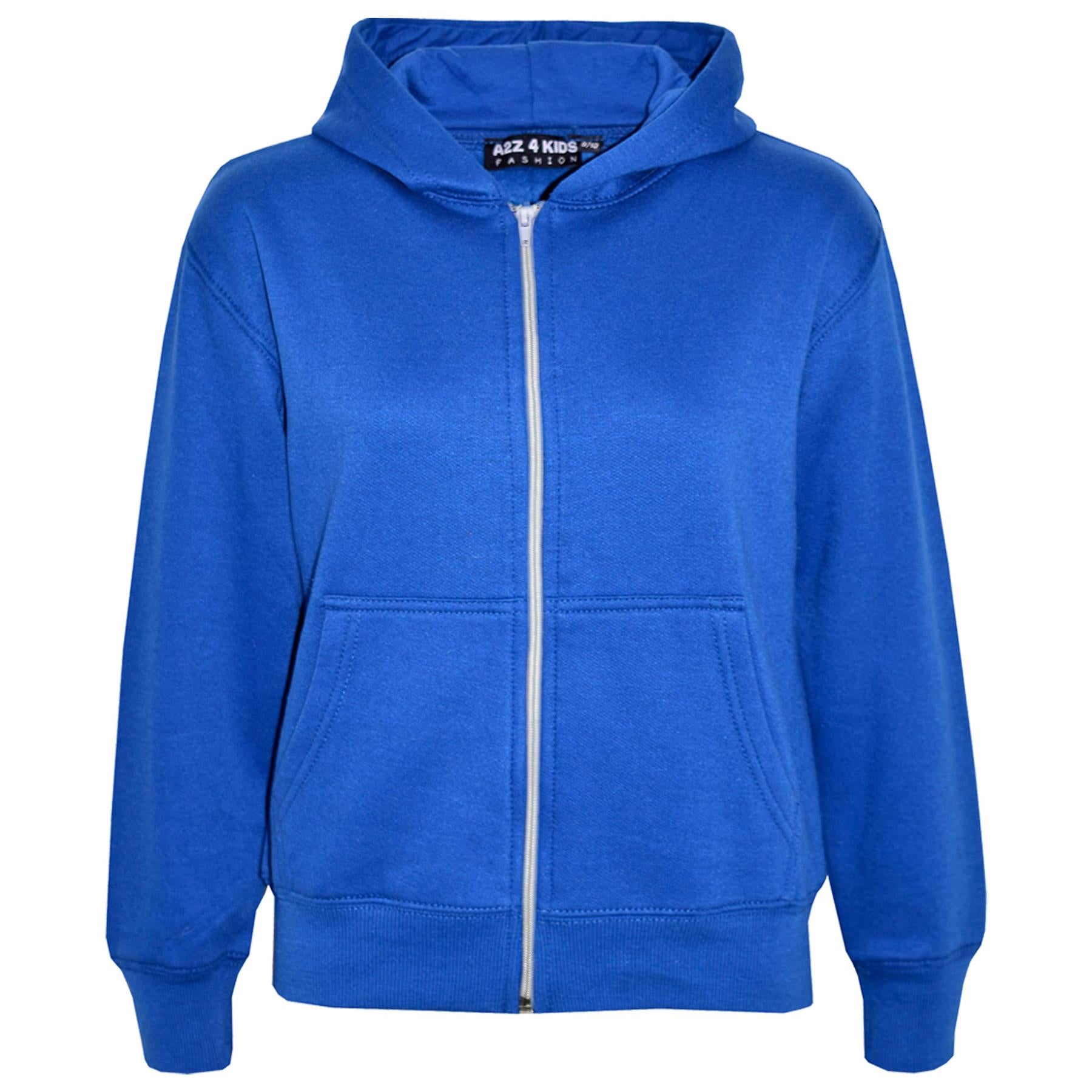 A2Z 4 Kids Girls Boys Hoodie Pullover Sweatshirt Full Zip-Up Hooded Zipper Top