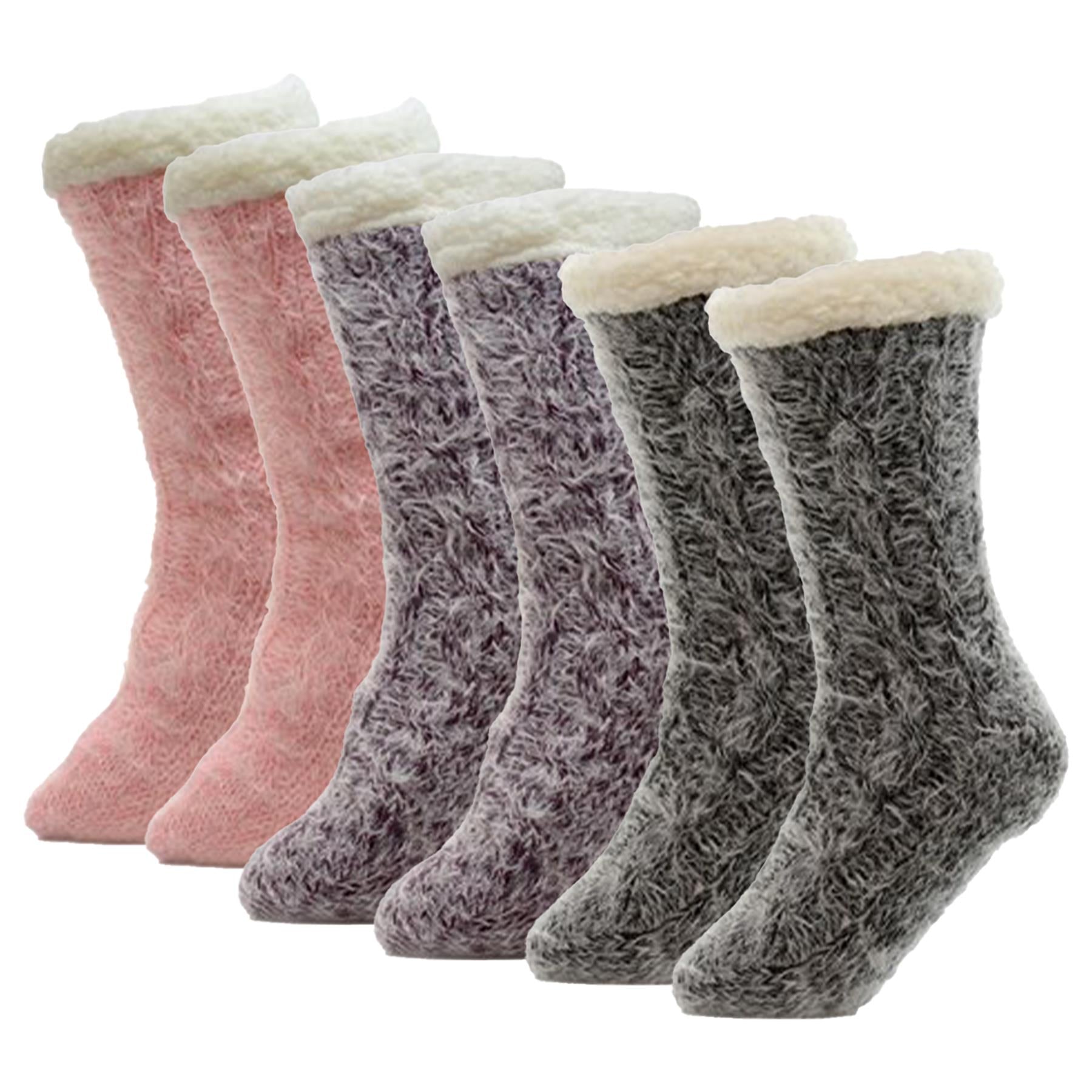 A2Z Ladies Socks Feather Yarn Lounge Sherpa Lining Comfort Soft Cosy Fuzzy Socks