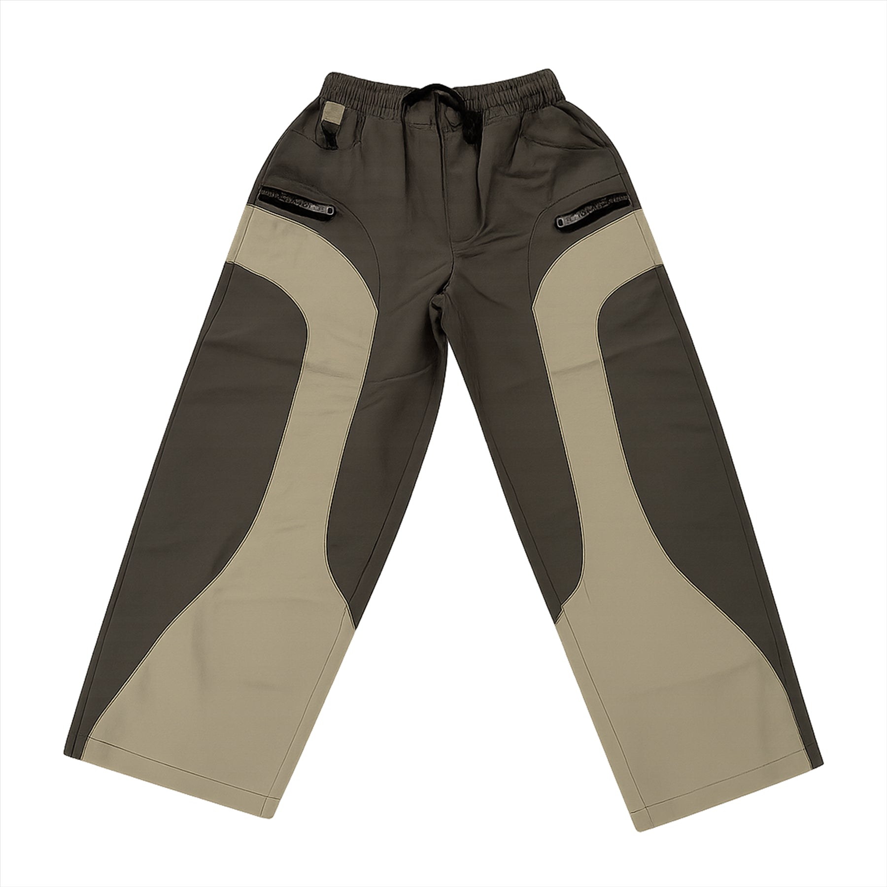 A2Z 4 Kids Girls Baggy Wide Leg Cargo Trousers Dual Tone Panel Jogger Pants