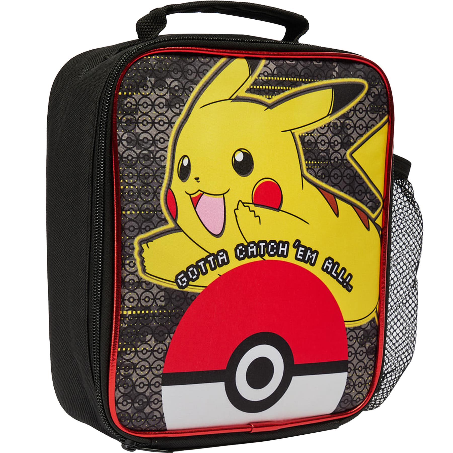 Kids Pokemon GOTTA CATCH EM ALL Lunch Bag Officially Licensed PE School Backpack