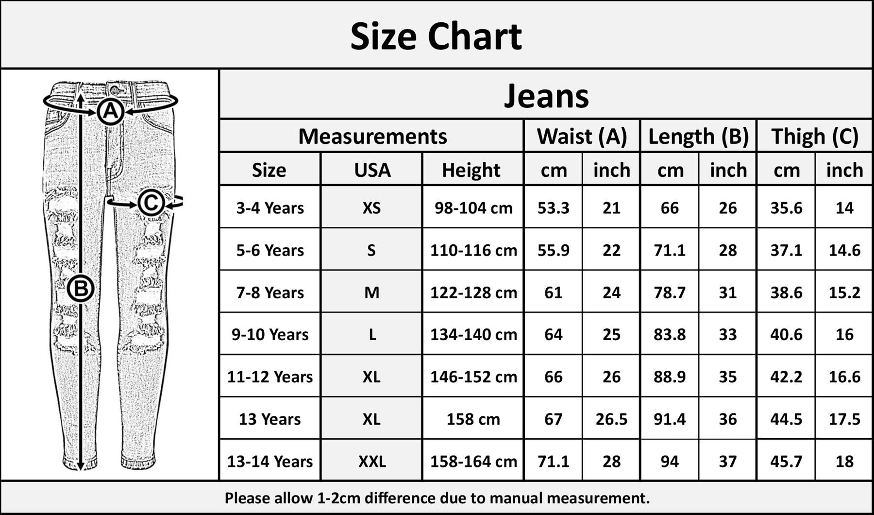 A2Z 4 Kids Girls Stretch Comfortable Jeans Lightweight Denim Ripped Skinny Pants