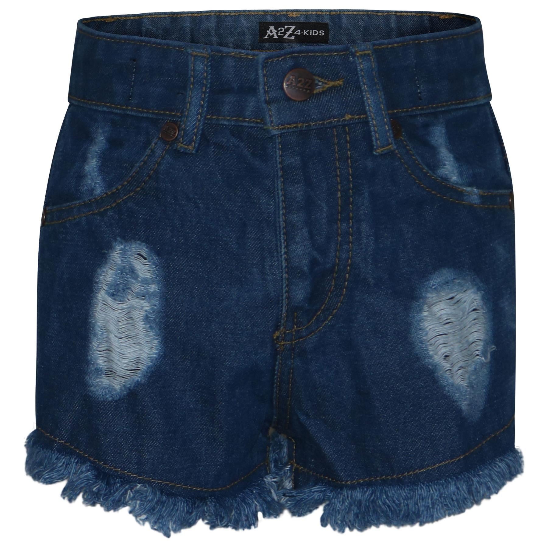 Kids Girls Shorts Ripped Jeans Hot Pants Summer Denim Short