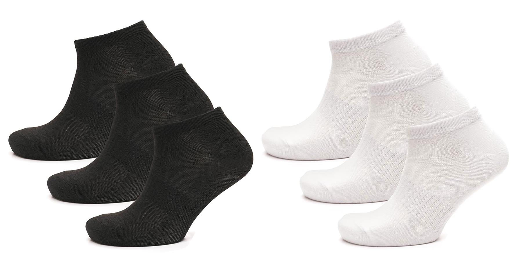 A2Z Ladies 3 Pack Trainer Socks Low Cut Ankle Socks with Arch Support Mesh Socks