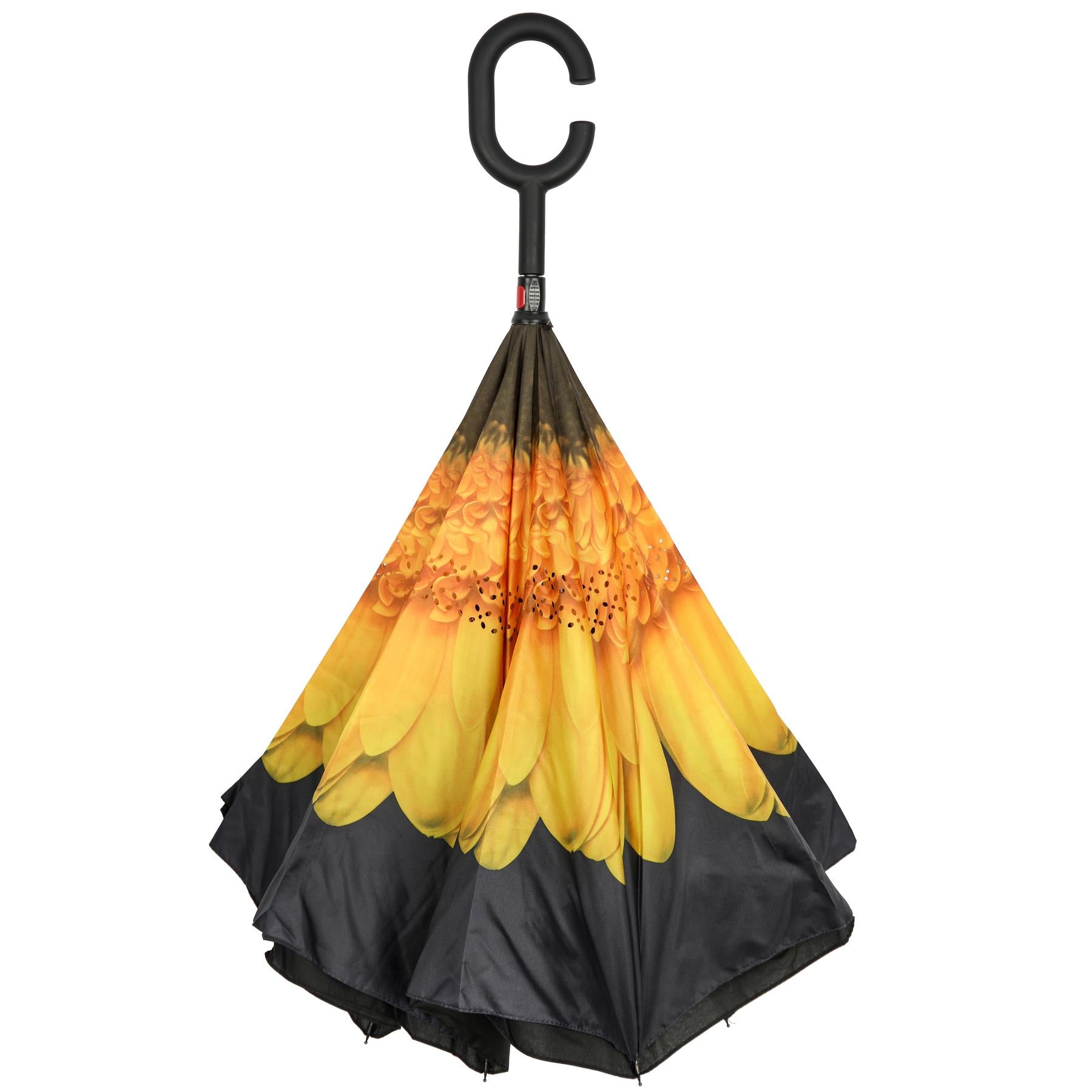 A2Z Women's Dual Layer Inverted Umbrella Reverse Open Folding Umbrella C Handle