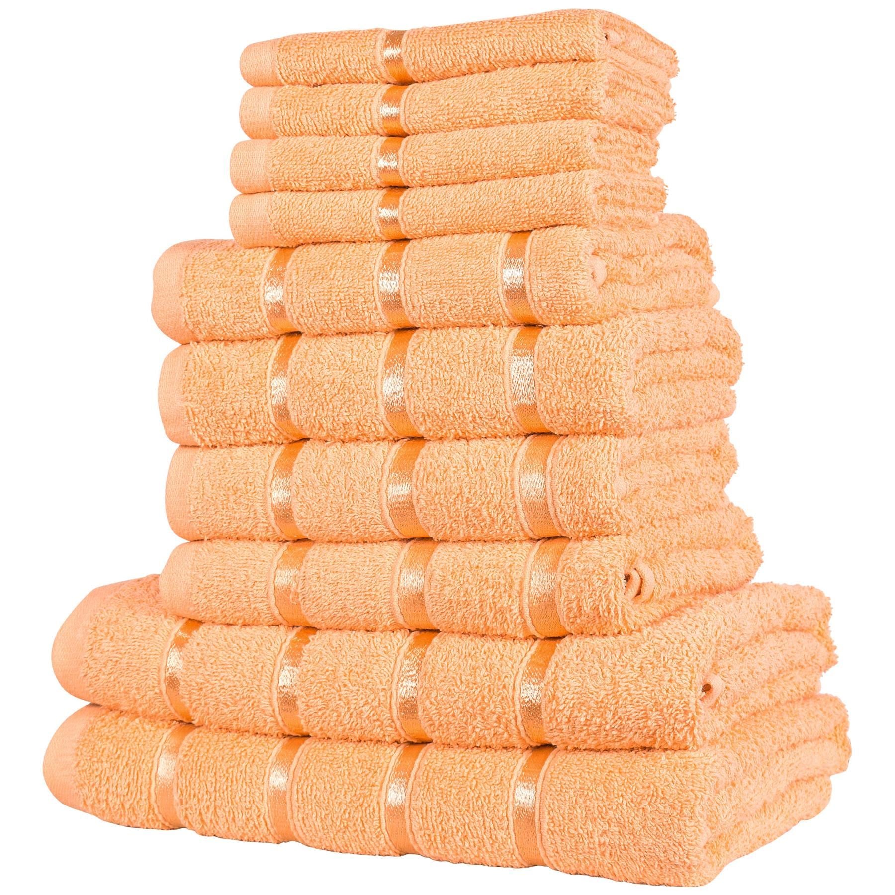 A2Z Luxurious 10 Piece Towel Bath Towel Soft and Absorbent Hand Towel Face Towel