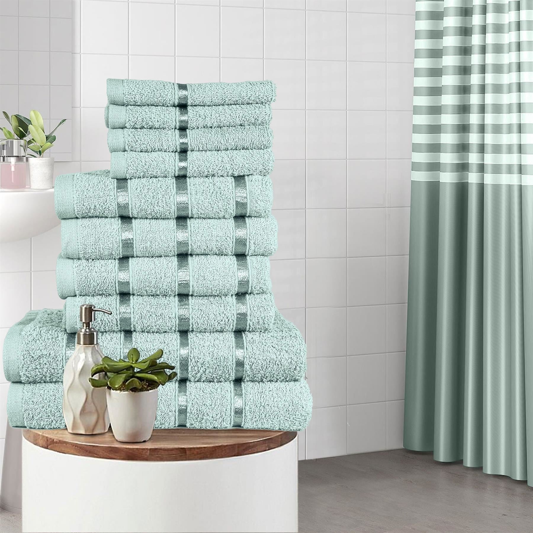 A2Z Luxurious 10 Piece Towel Bath Towel Soft and Absorbent Hand Towel Face Towel