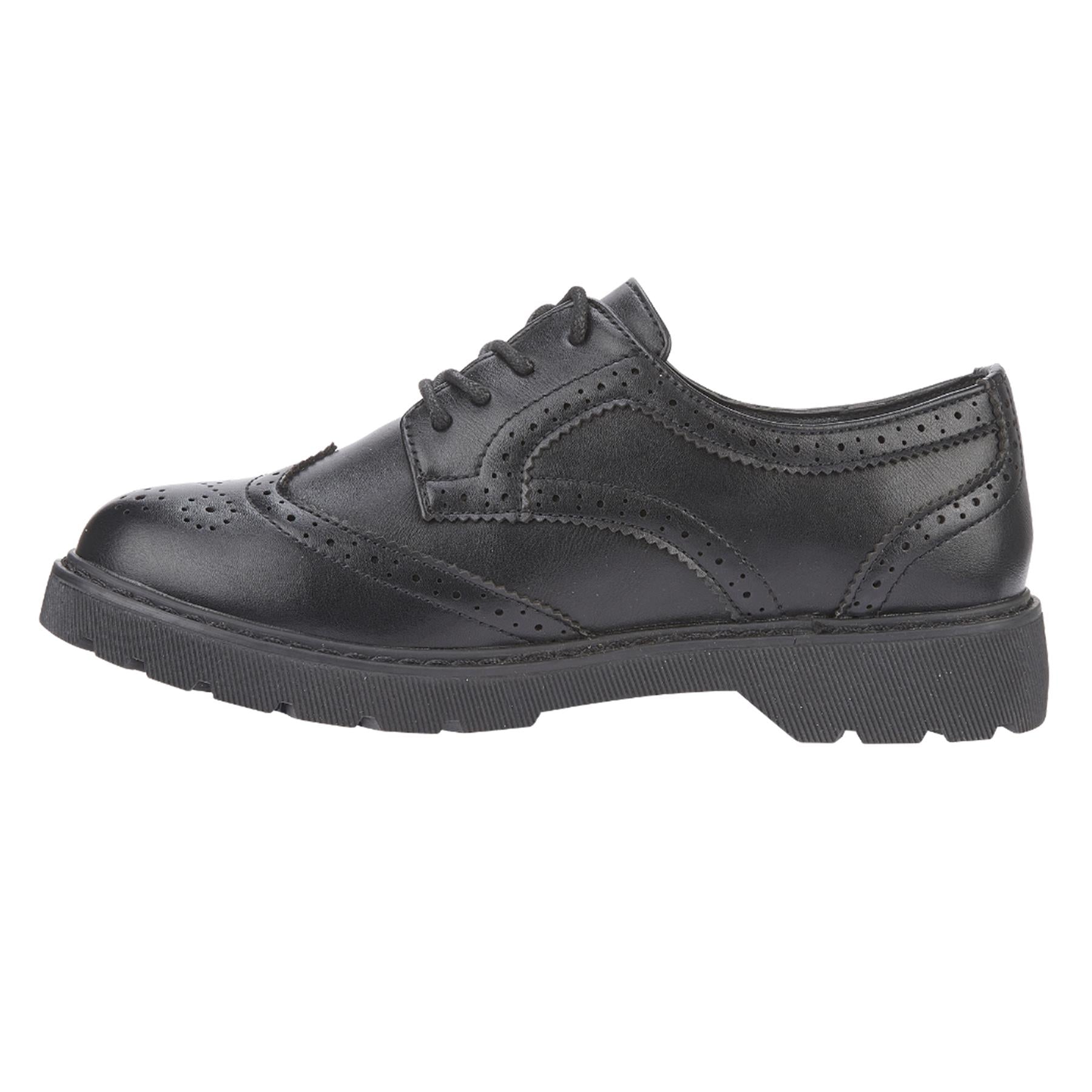 A2Z 4 Kids Girls PU Leather Brogue School Shoes Lace Up Party Formal Shoes