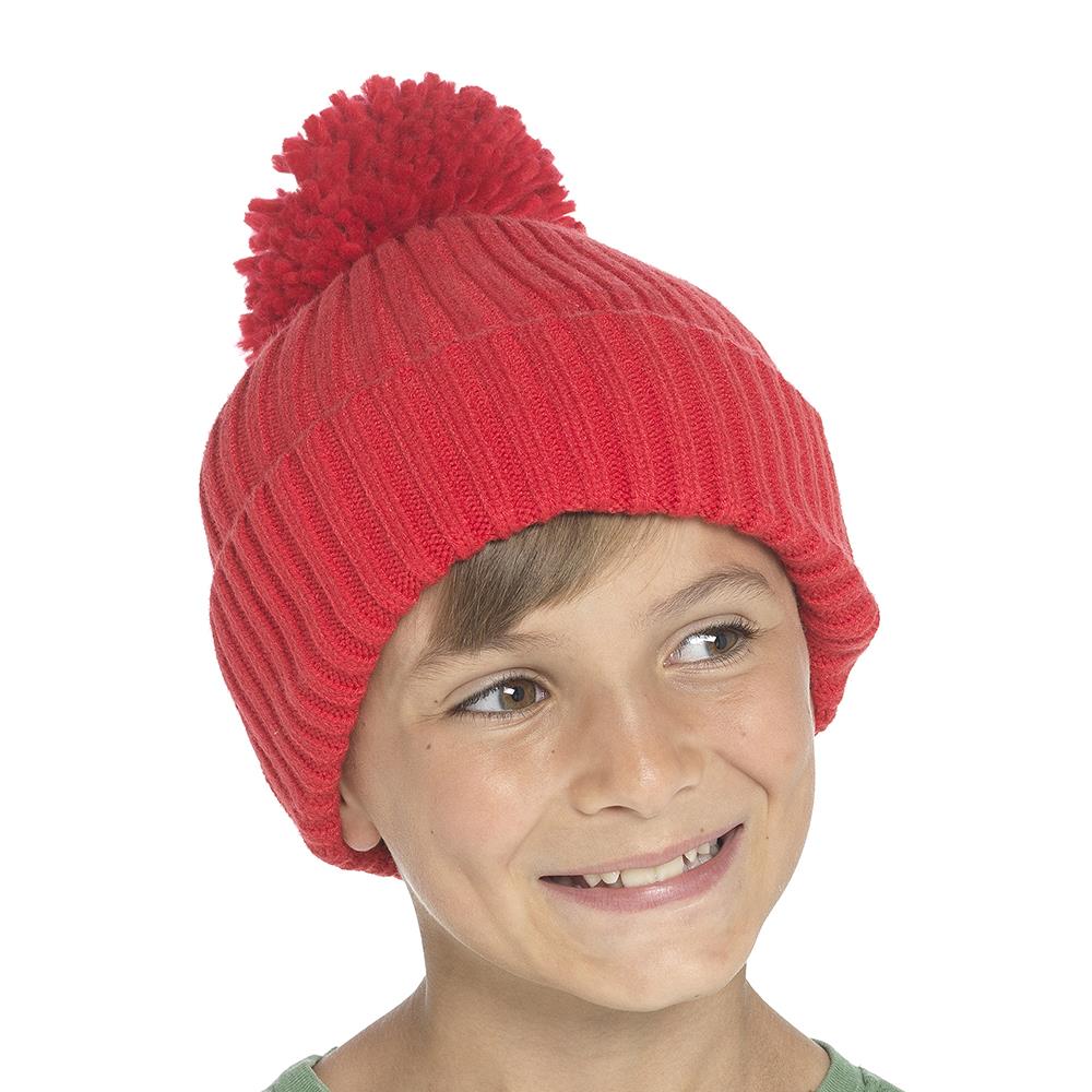 A2Z 4 Kids Girls Boys Hats Ribbed Bobble Pom Pom Beanie Winter Warm Cozy Caps