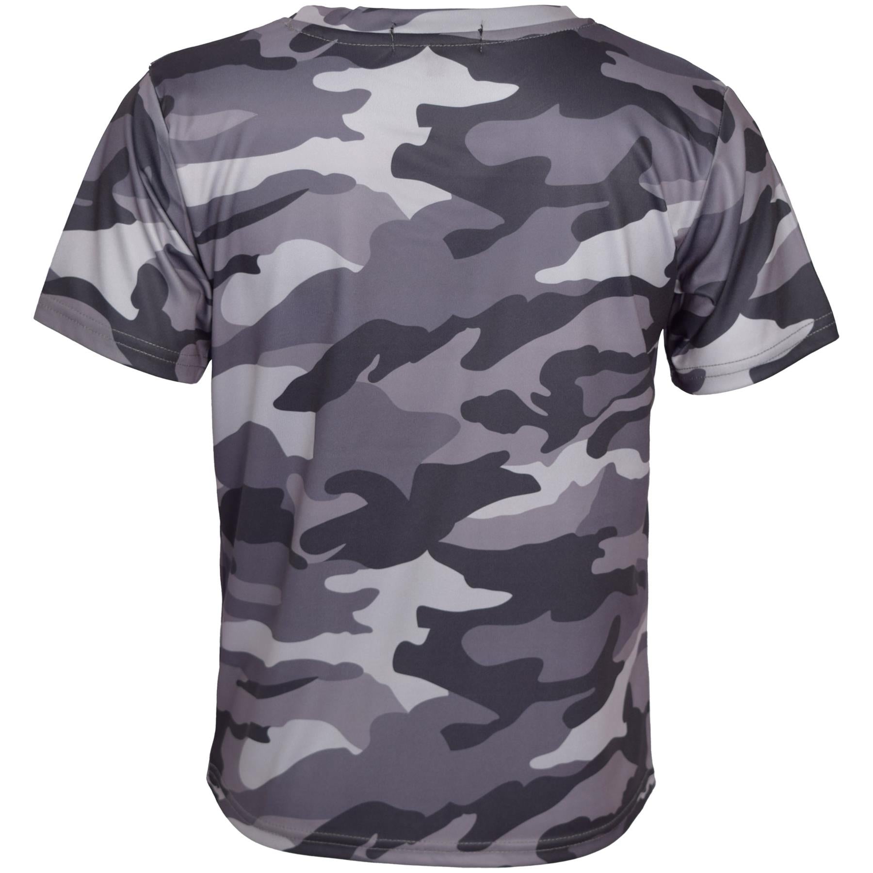 Kids Boys Active T Shirts Camouflage Sports Short Sleeves Summer Tops T-Shirts