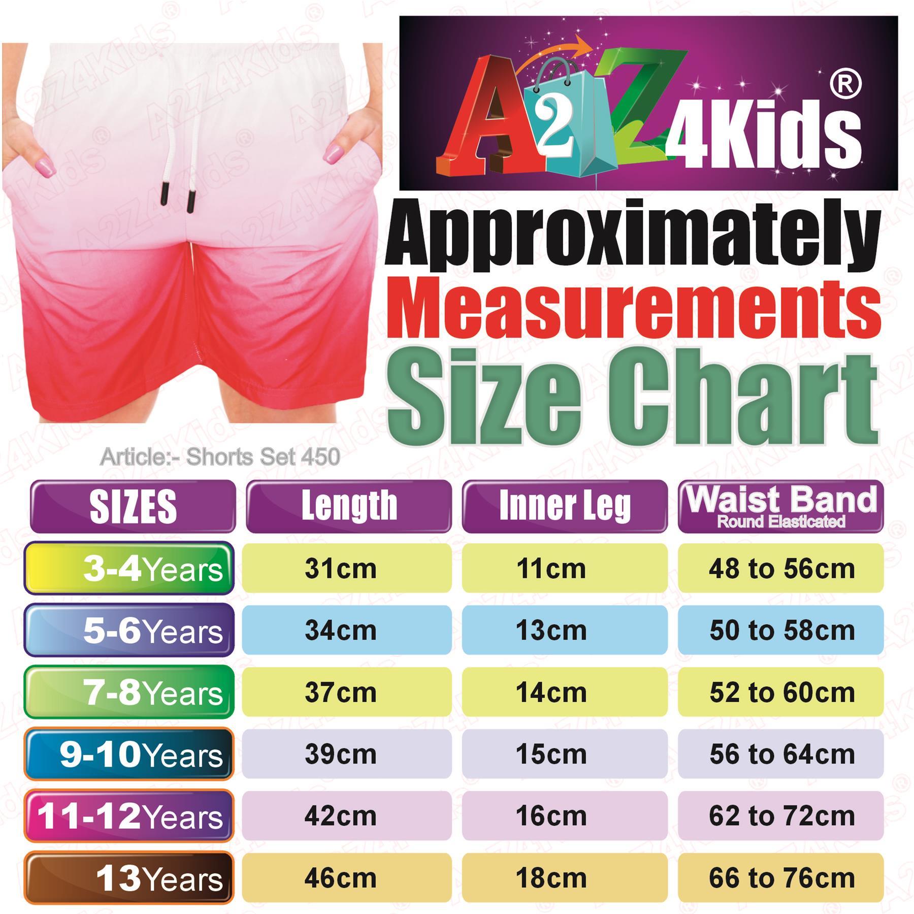 Kids Boys Gradient Colour Shorts Two Tone Fade New Summer Fashion Age 5-13 Years