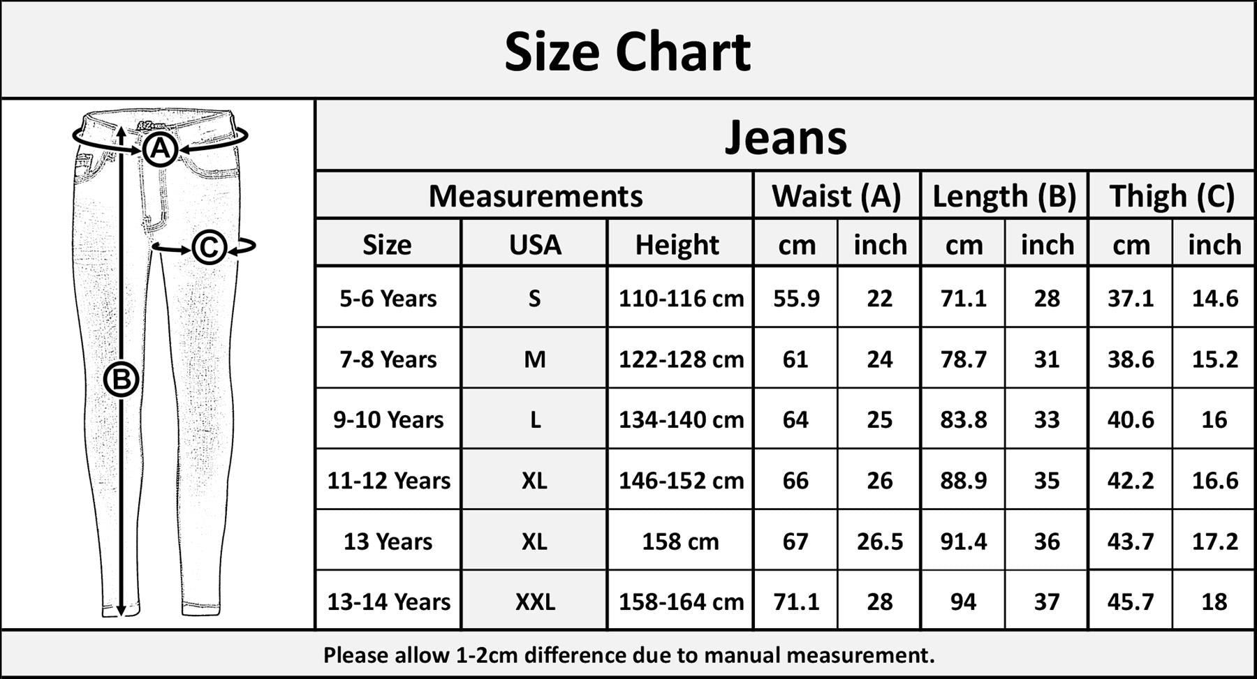 A2Z 4 Kids Jeans Lightweight Denim Ripped Skinny Stretch Comfort Jeans Pants