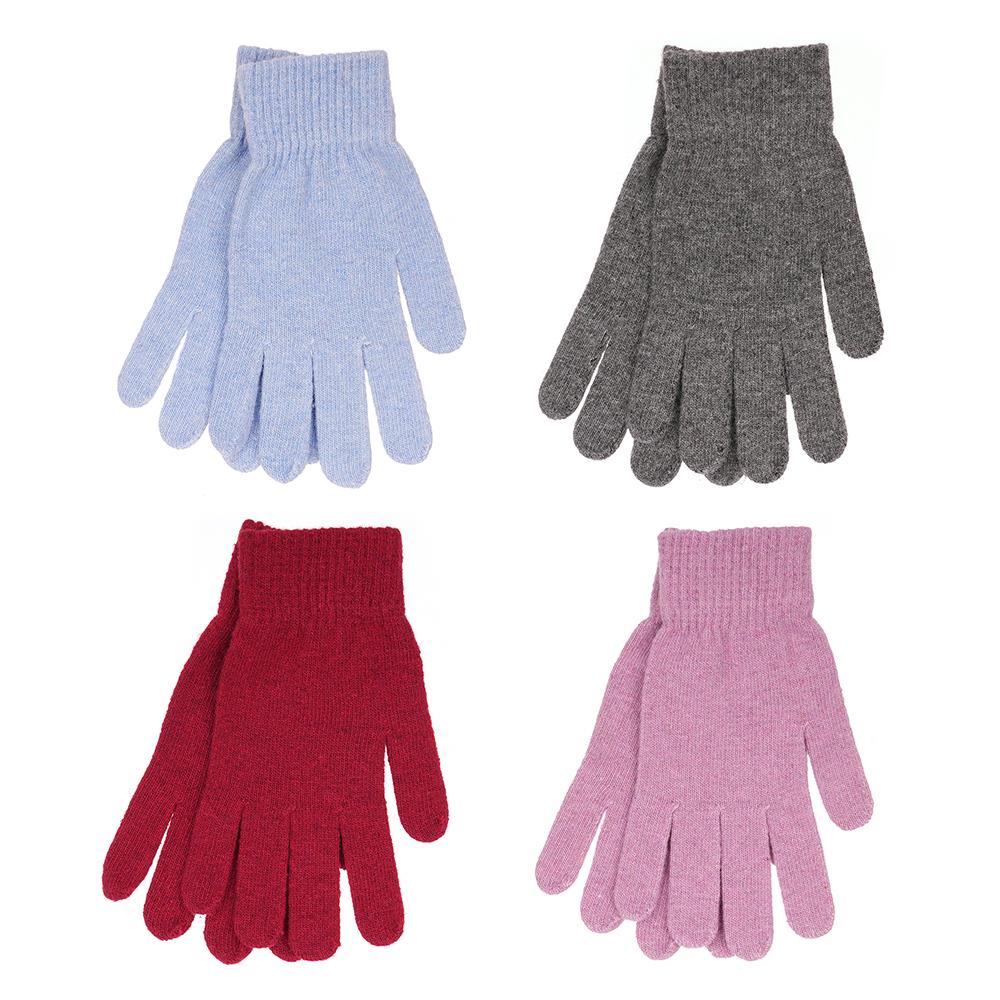 A2Z Ladies Gloves 4 Pack Women Winter Warm Chenille Gloves One Size Soft Mittens