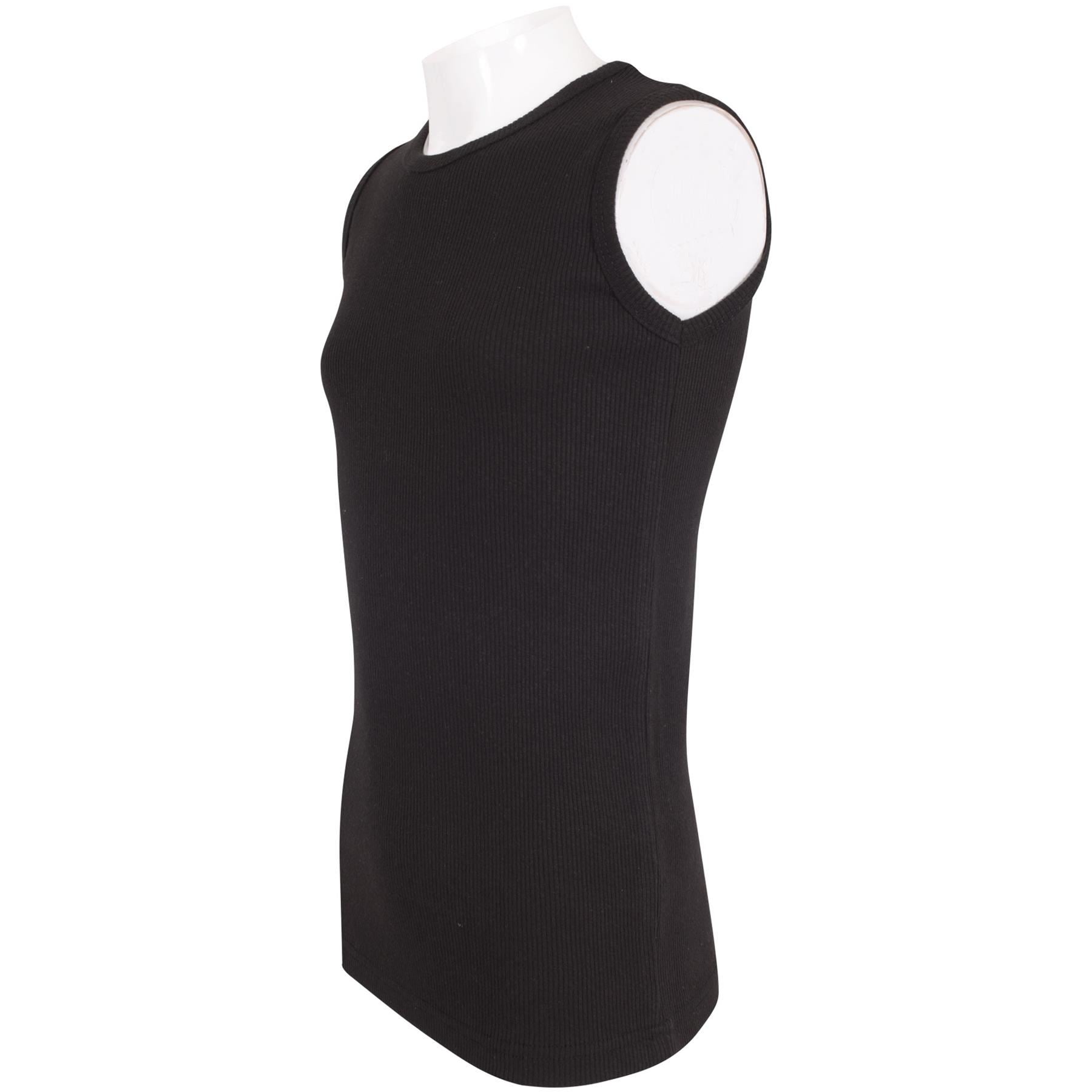 Kids Girls Boys Childrens Vest Top Tank Top Fitted 100% Rich Cotton 2-13 Years