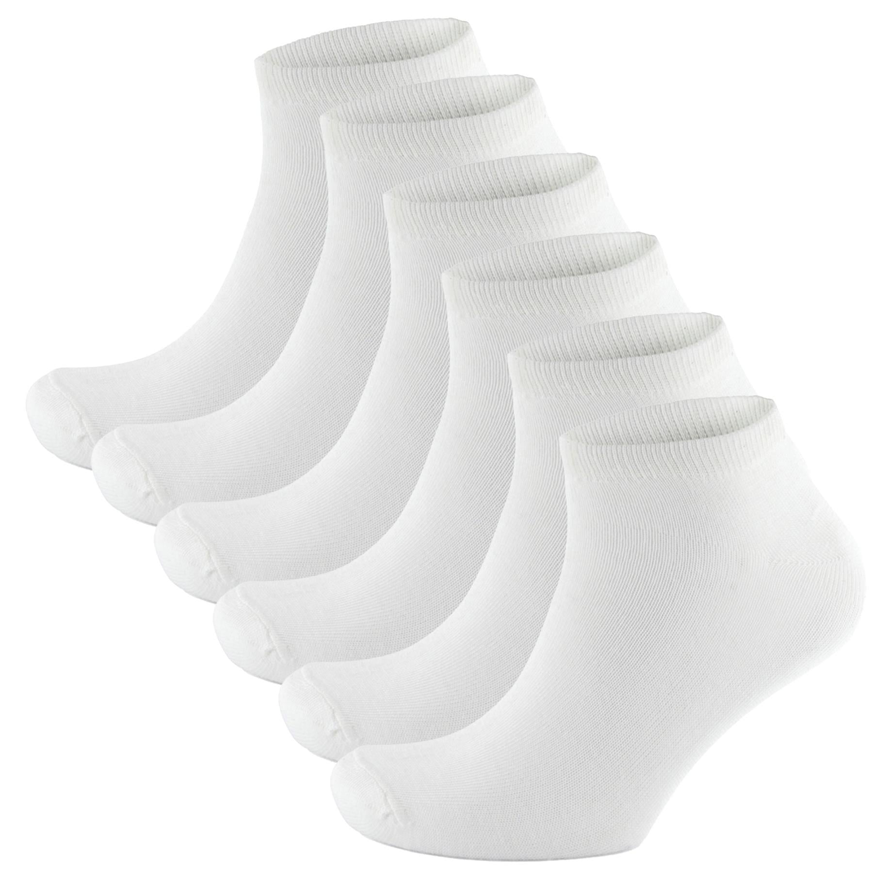 Essentials Wardrobe Mens Ankle Trainer Socks Low Cut Pack of 6 Socks