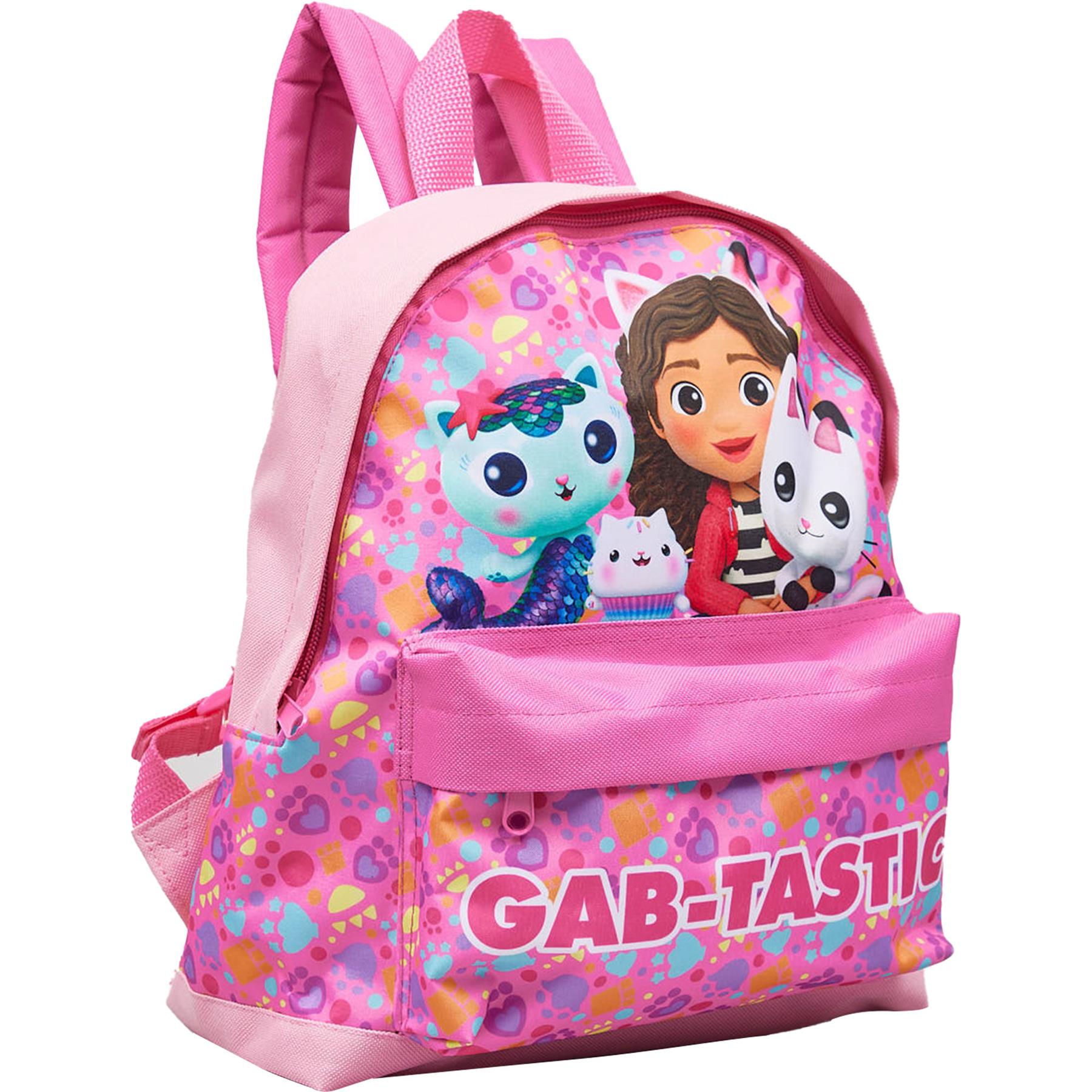 Kids Gabbys Doll House Cats Backpack Officially Licensed School Bag With Straps