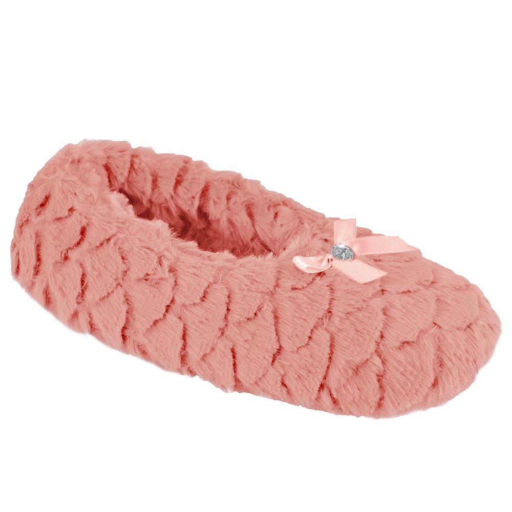 A2Z Ladies Ballet Slippers with Comfy Memory Foam Slipper With Plush Pom Pom