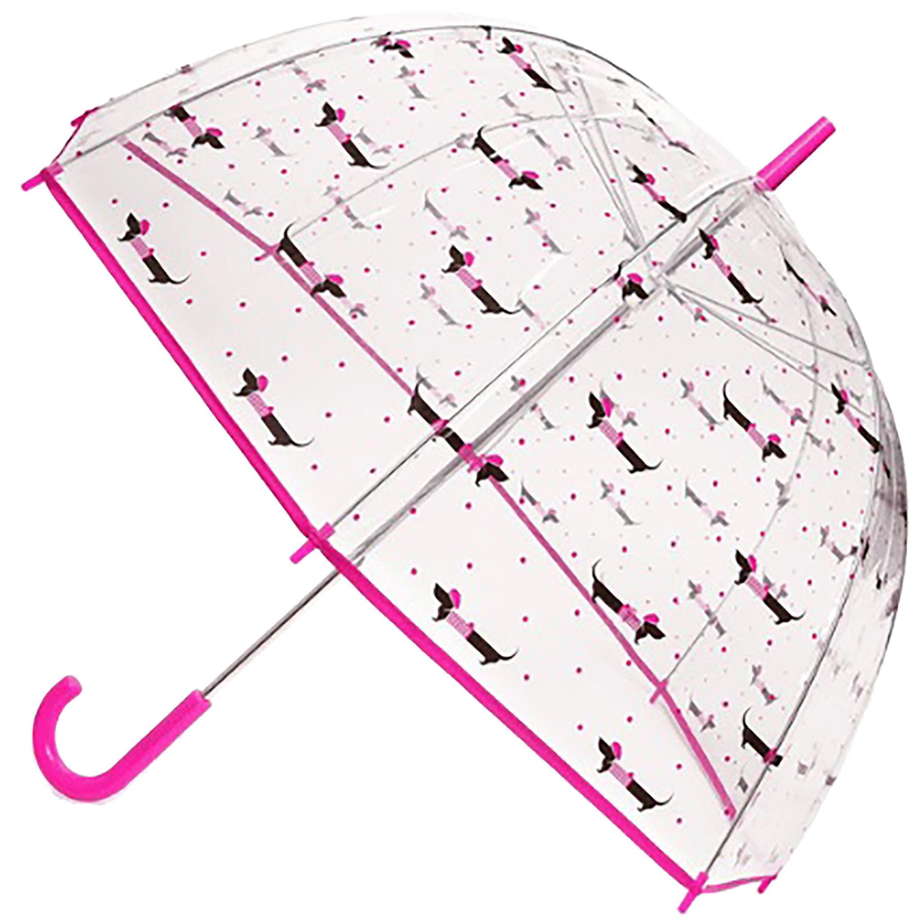 A2Z Ladies Transparent Dome Umbrella Wind and Rain Resist Outdoor Travel Brolly