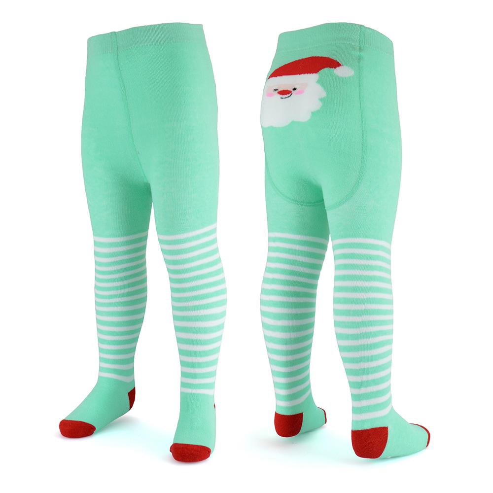 Baby Girls Pack Of 2 Xmas Novelty Tights Cotton Rich Warm Stretchy Soft Leggings