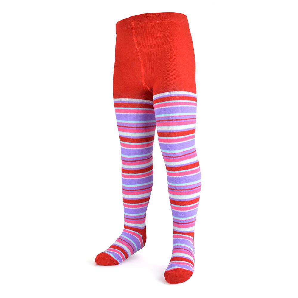 Kids Girls Cotton Rich Striped Tights Stretchy Super Soft Children's Leggings