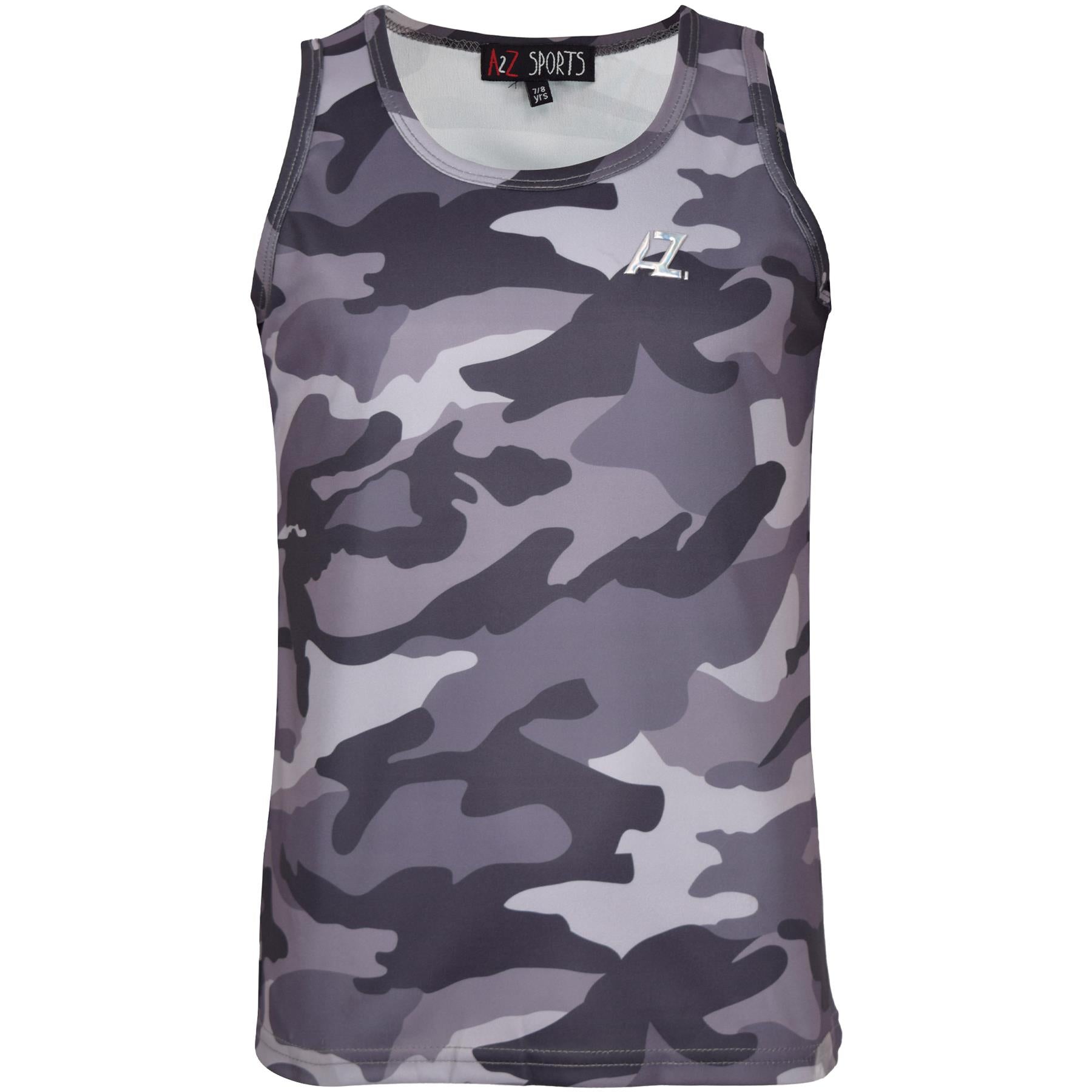 Kids Boys Camouflage Sports Vest Athletic Soft Feel Summer Tank Sleeveless Top