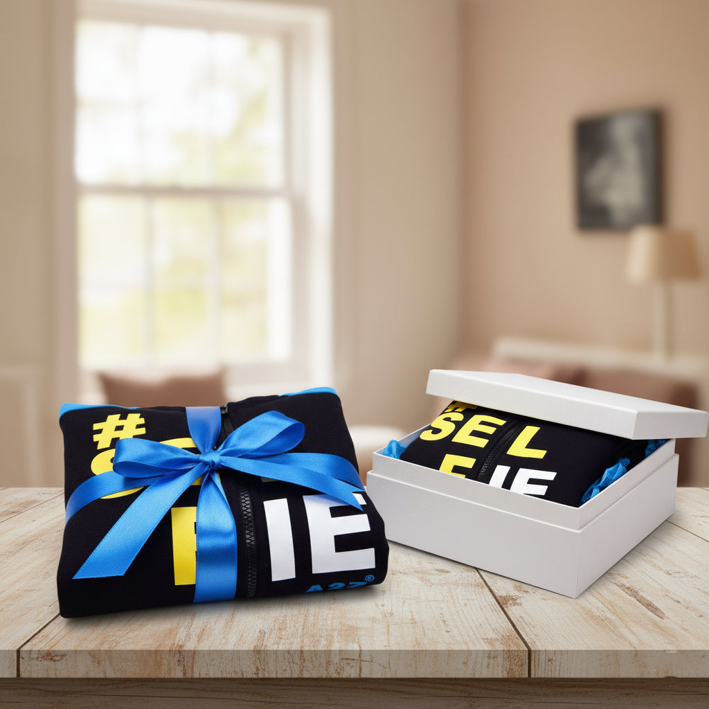 A2Z 4 Kids Girls Boys #SELFIE Tracksuit Hoodie & Joggers Outfit Set Top Bottom