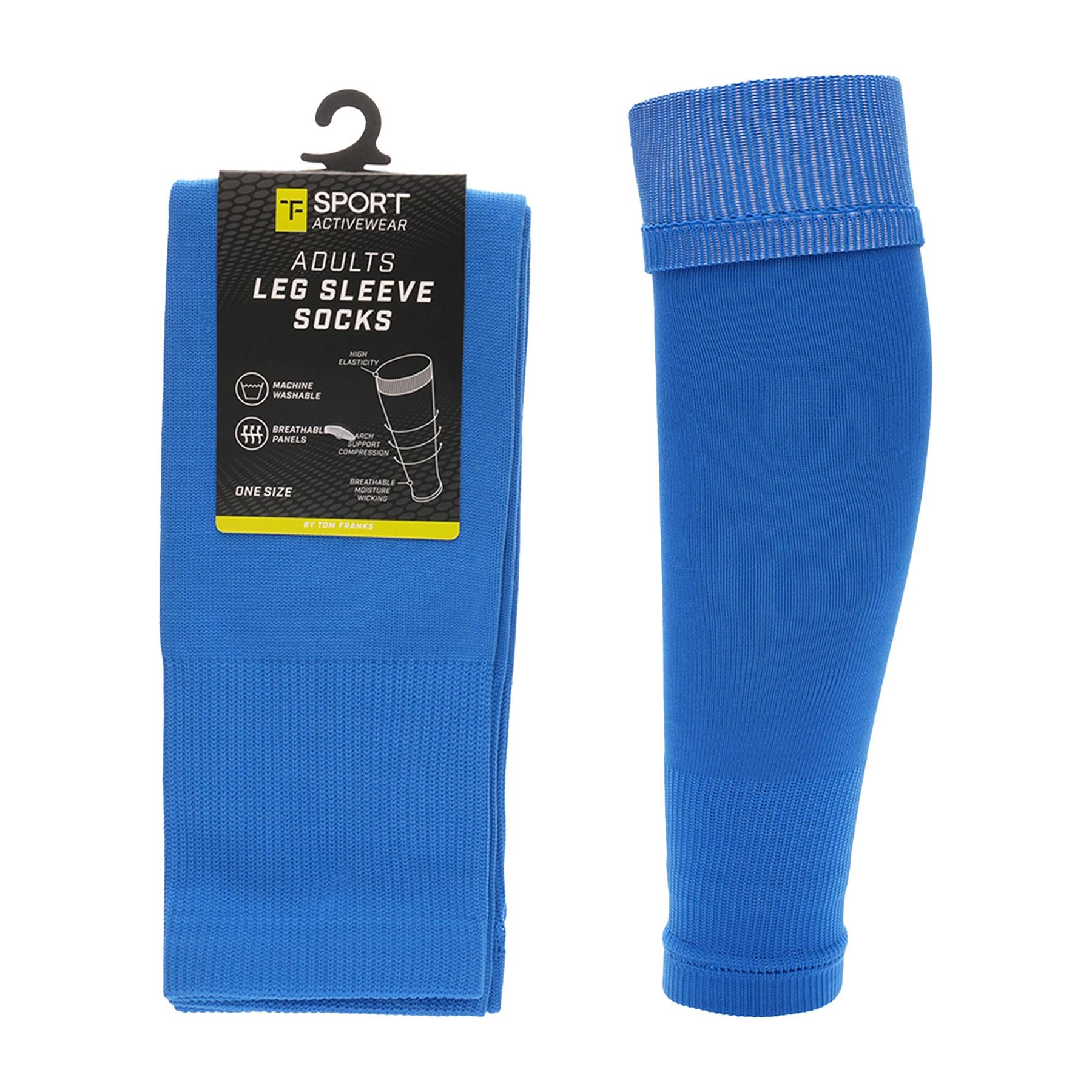 A2Z Mens Pack of 3 Football Sock Sleeve 50cm Sports Training Grip Socks Sleeves