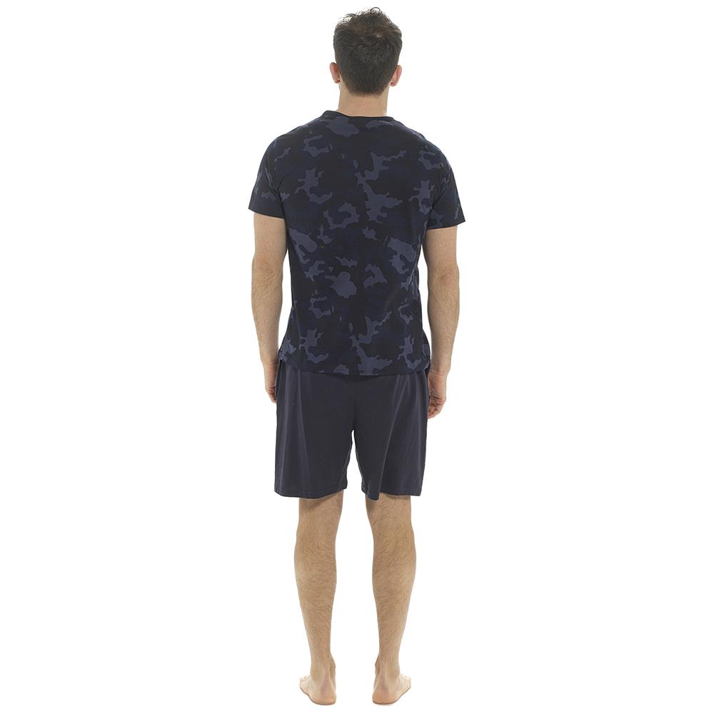 A2Z Mens Pyjama Camouflage Top Shorts Pyjama Set Stylish Nightwear 2 Piece Set