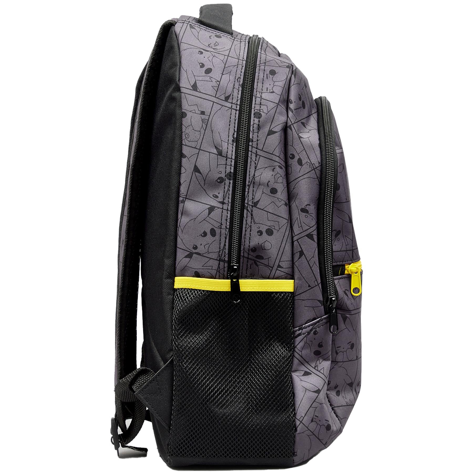 Kids Officially Licensed Pokemon Pikachu Grid Character School Travel Backpack