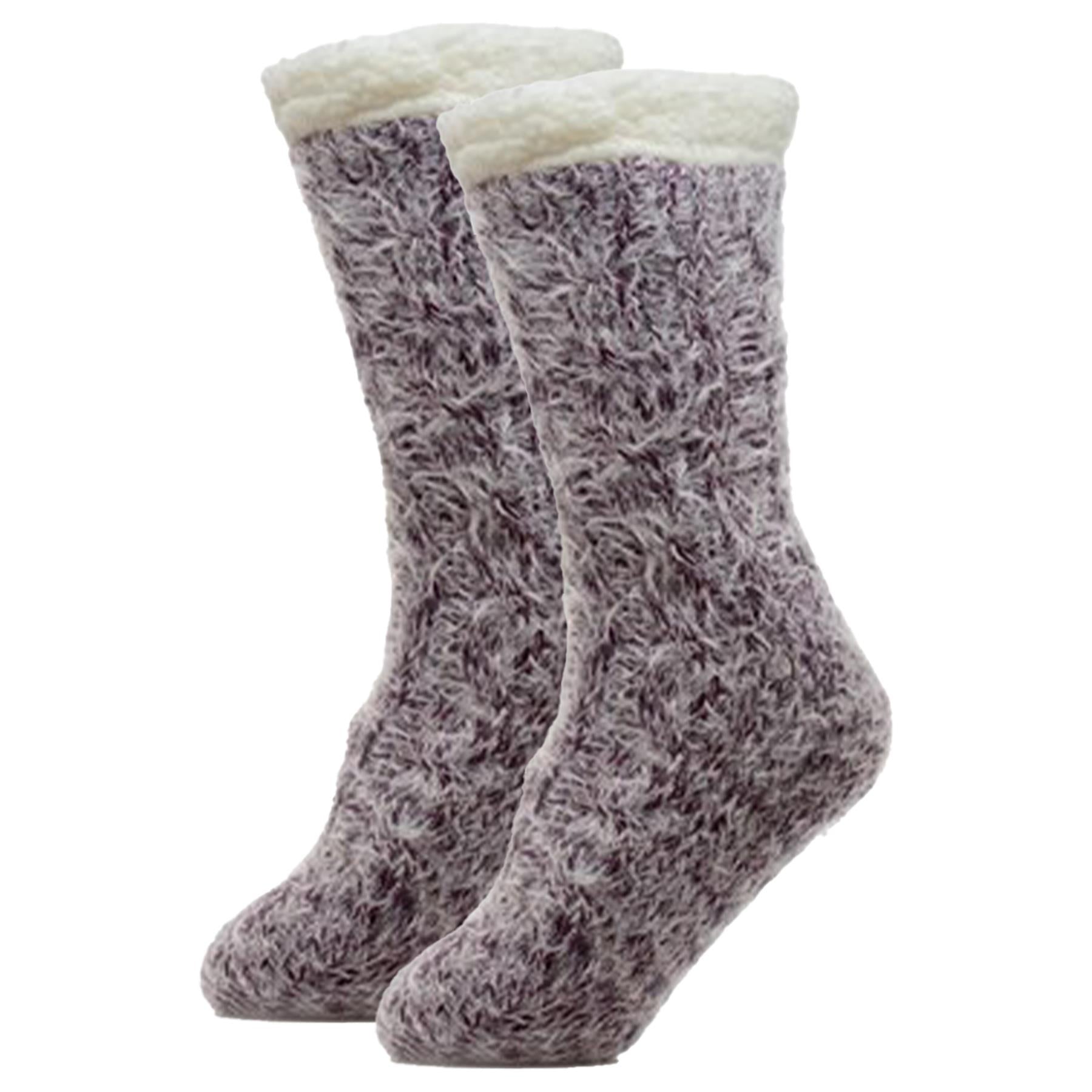 A2Z Ladies Socks Feather Yarn Lounge Sherpa Lining Comfort Soft Cosy Fuzzy Socks