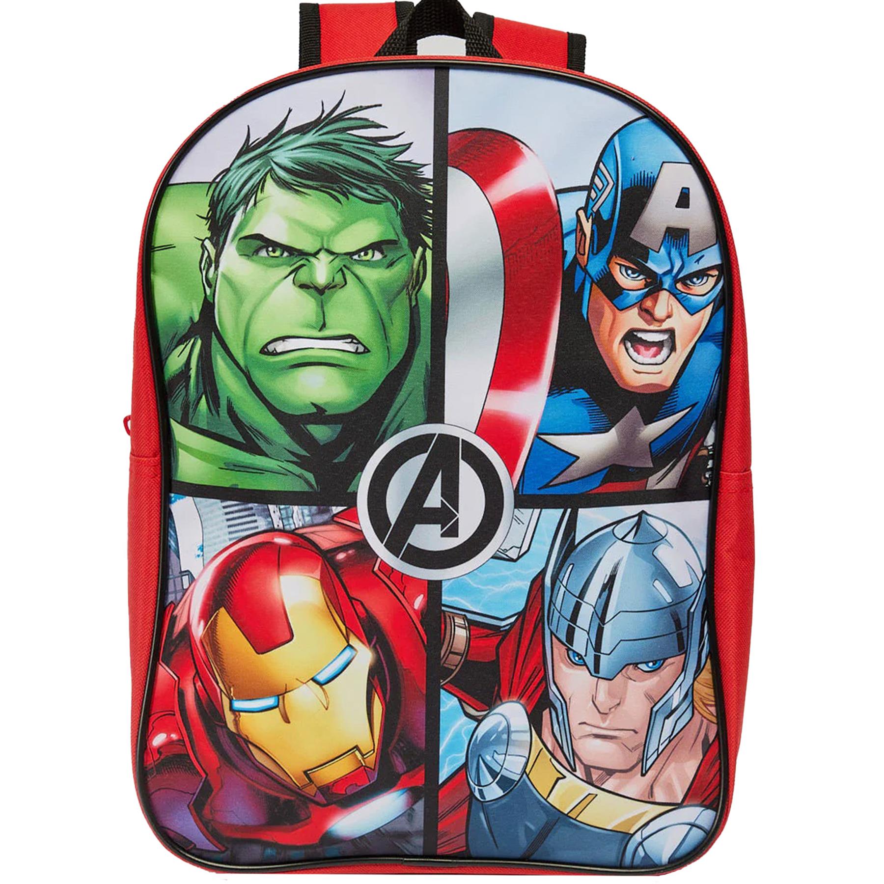 Boys Avengers Character Backpack Officially Licensed Rucksack School PE Backpack